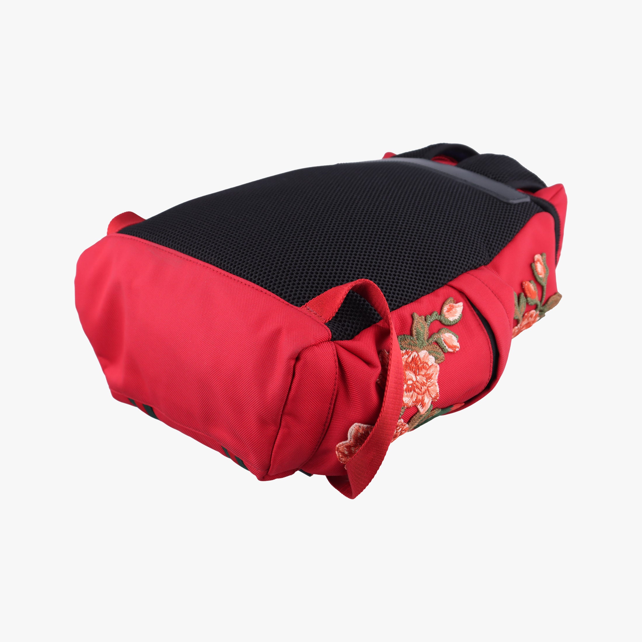 Techno Vintage Web L'Aveugle Par Amour Embroidered Red canvas 478327 A02199779テクノ ヴィンテージ ウェブ ラヴーグル パル アムール 刺繍 レッド キャンバス 478327 A02199779