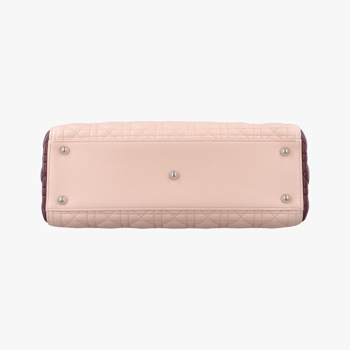 Lady Dior Pink × Bordeaux × Rose Red lambskin 15-BO-1114レディディオール ピンク × ボルドー × ローズレッド ラムスキン 15-BO-1114