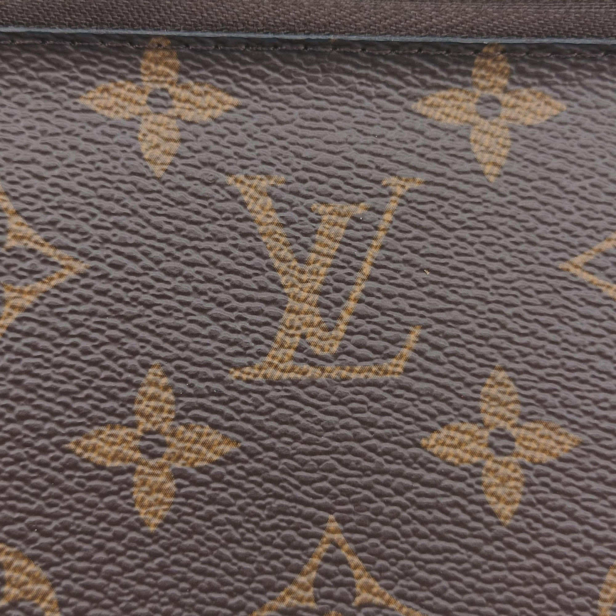 Pochette Double Zip Blooming Flowers brown×multicolor Monogram Canvas×calf leather M63905 GI4198 IC Chipポシェット ドゥーブルジップ ブルーミングフラワー モノグラム/ブラウン×マルチカラー モノグラムキャンバス×カーフレザー M63905 GI4198 ICチップ