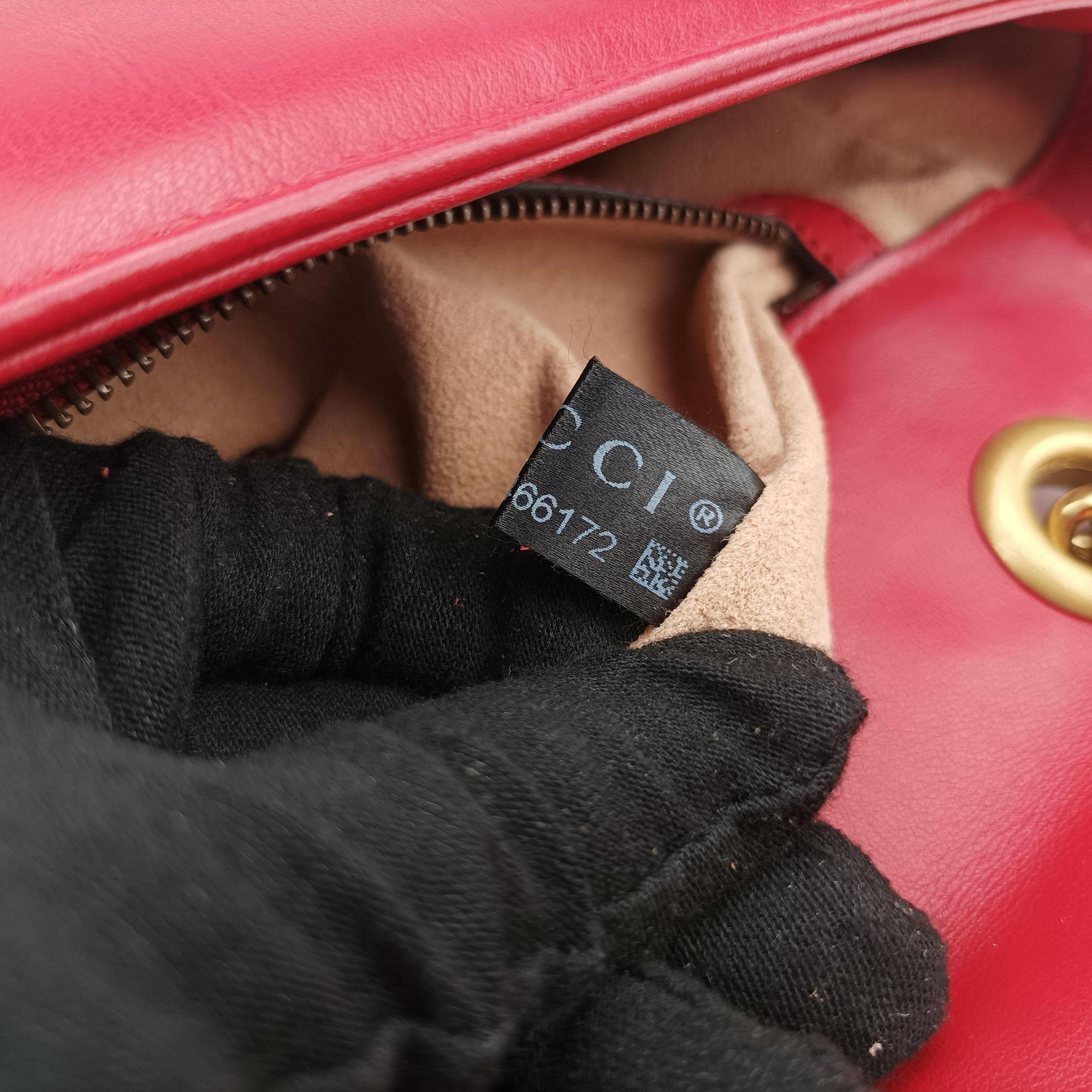 GG Marmont Red Leather 443497 G023466172GGマーモント レッド レザー 443497 G023466172