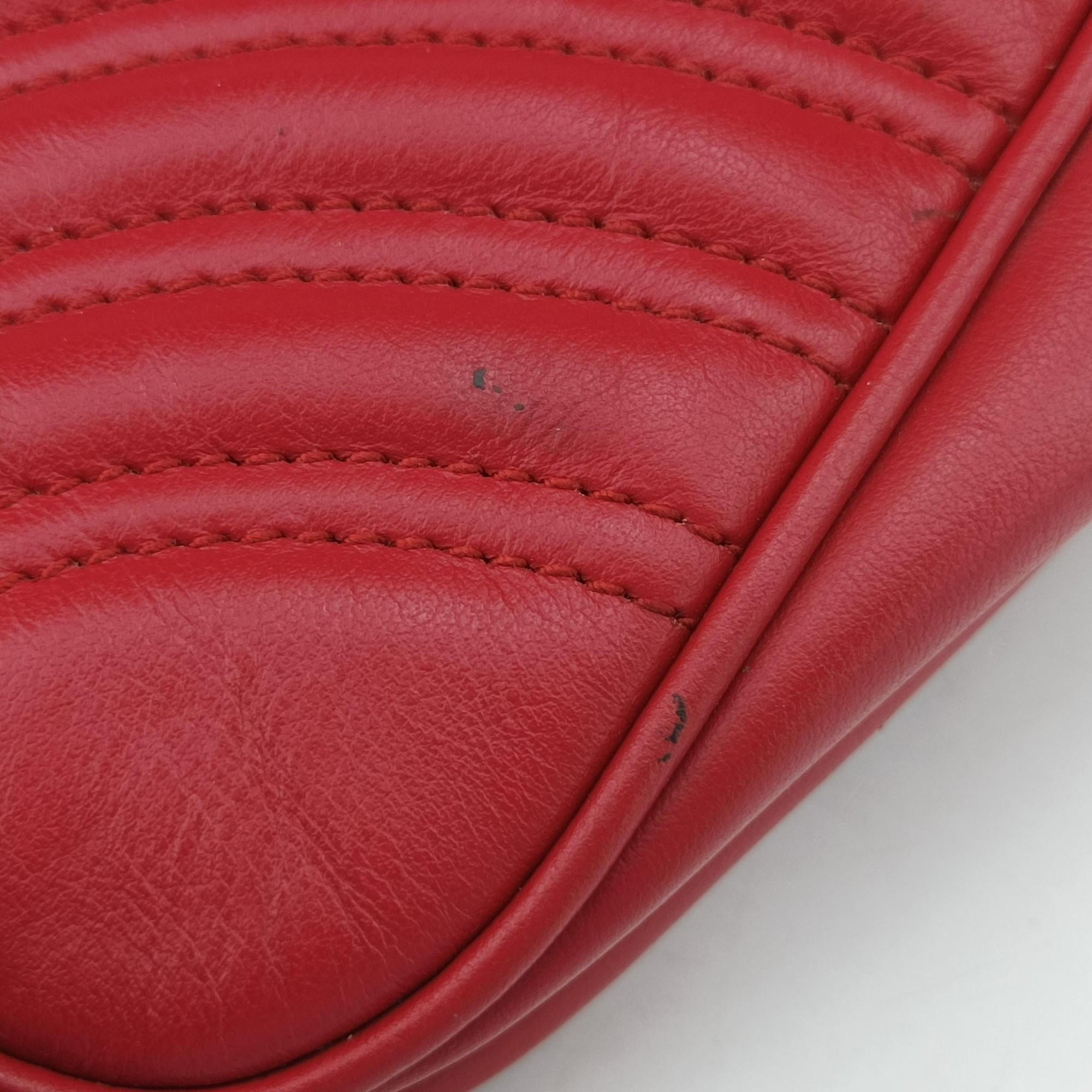 GG Marmont Red Leather 443497 G023466172GGマーモント レッド レザー 443497 G023466172