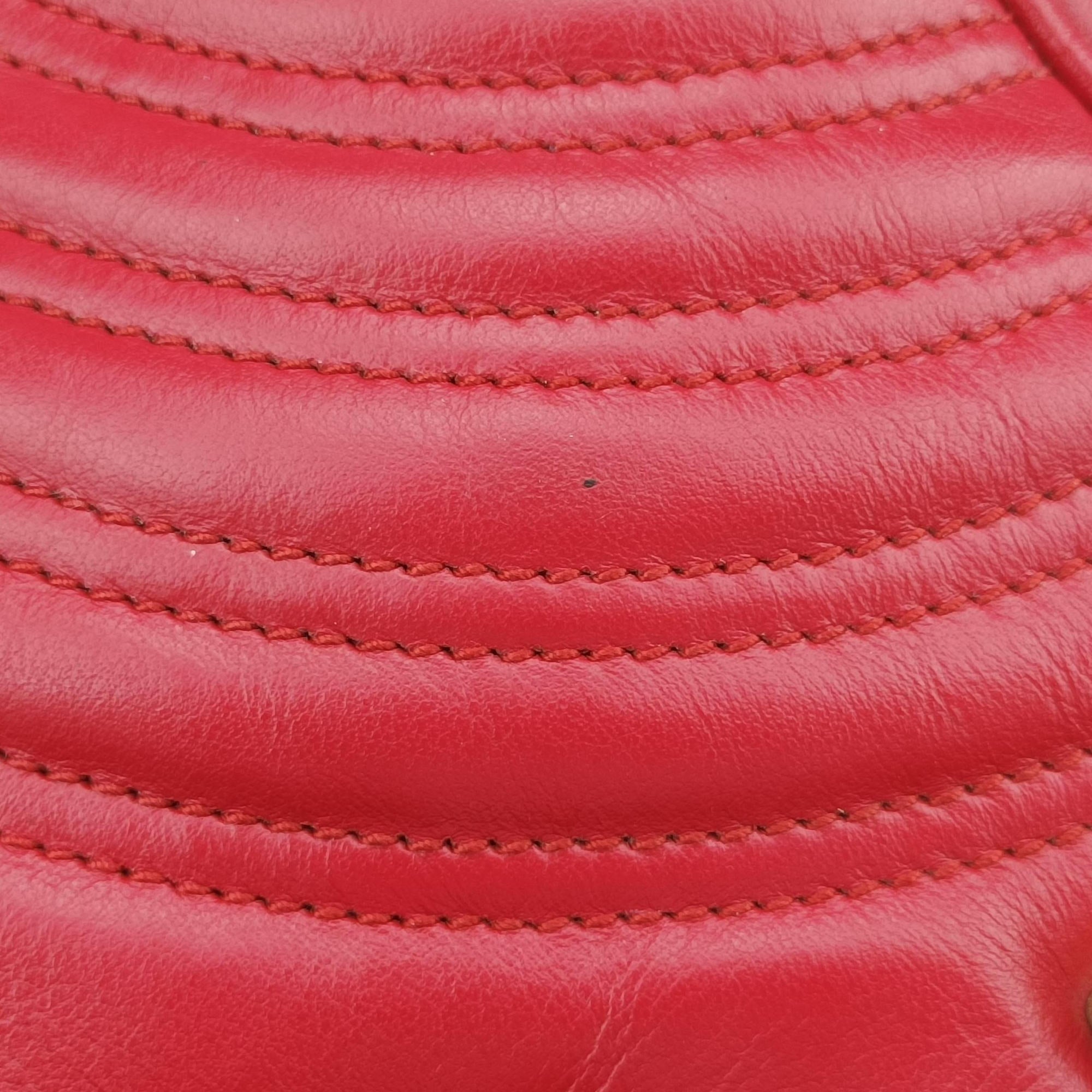 GG Marmont Red Leather 443497 G023466172GGマーモント レッド レザー 443497 G023466172