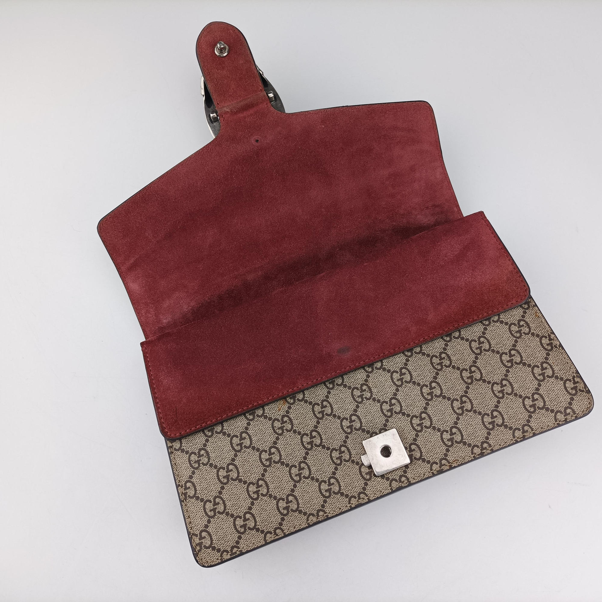 Dionysus beige×red×multi PVC coated canvas × suede 400249 B021649166ディオニュソス ベージュ×レッド×マルチ PVCコーティングキャンバス × スエード 400249 B021649166