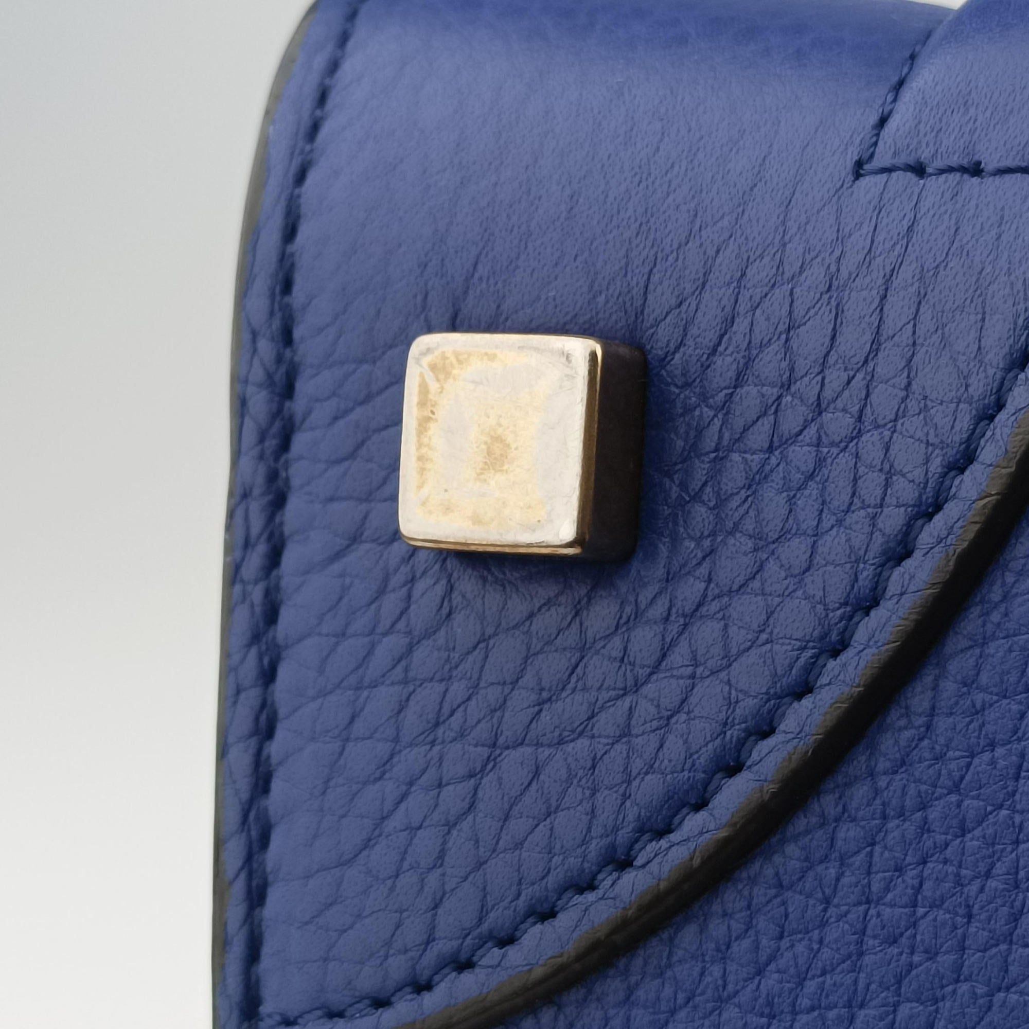 Luggage Mini Shopper Blue leather F-LA-0174 F-CT-0164ラゲージミニショッパー ブルー レザー F-LA-0174 F-CT-0164
