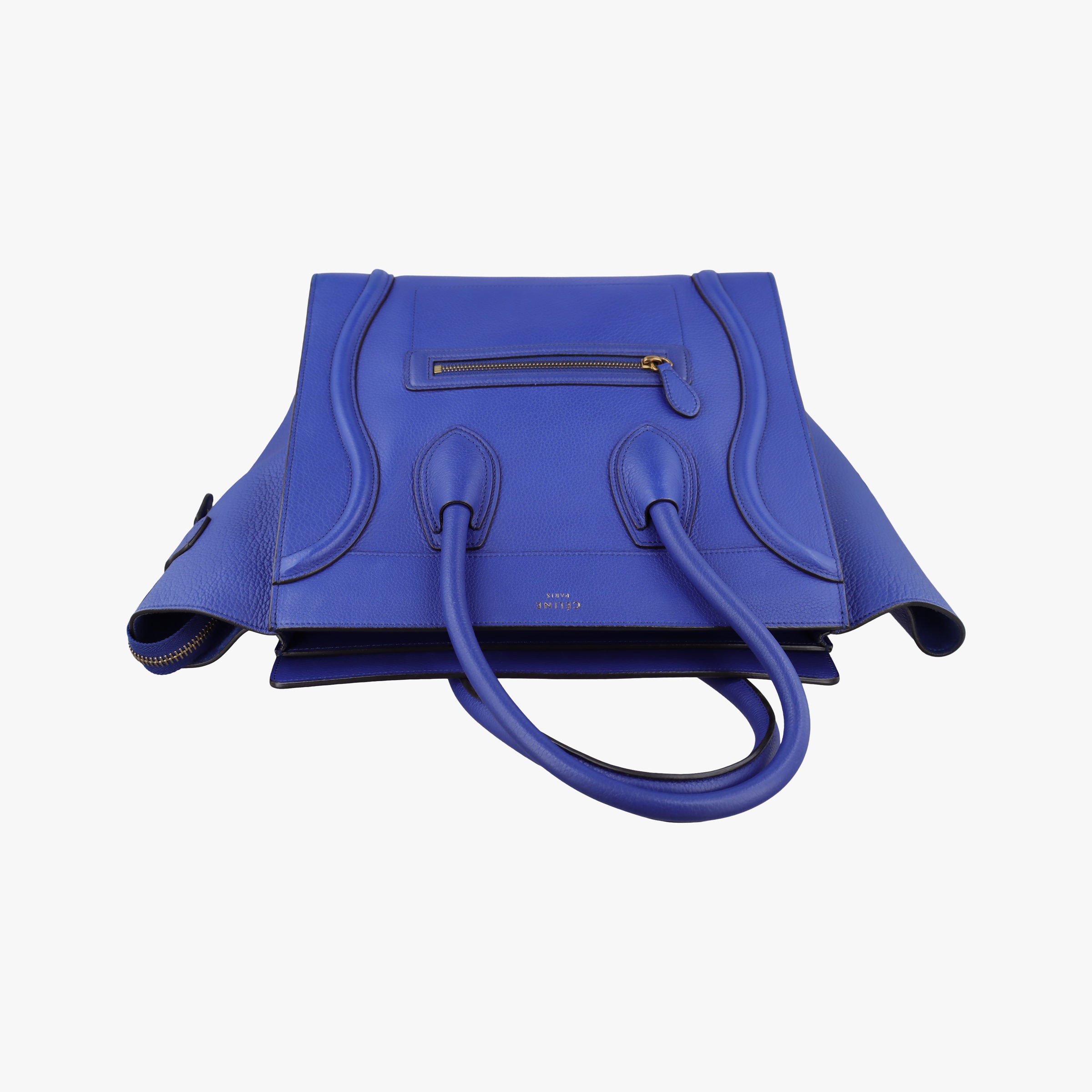 Luggage Mini Shopper Blue leather F-LA-0174 F-CT-0164ラゲージミニショッパー ブルー レザー F-LA-0174 F-CT-0164