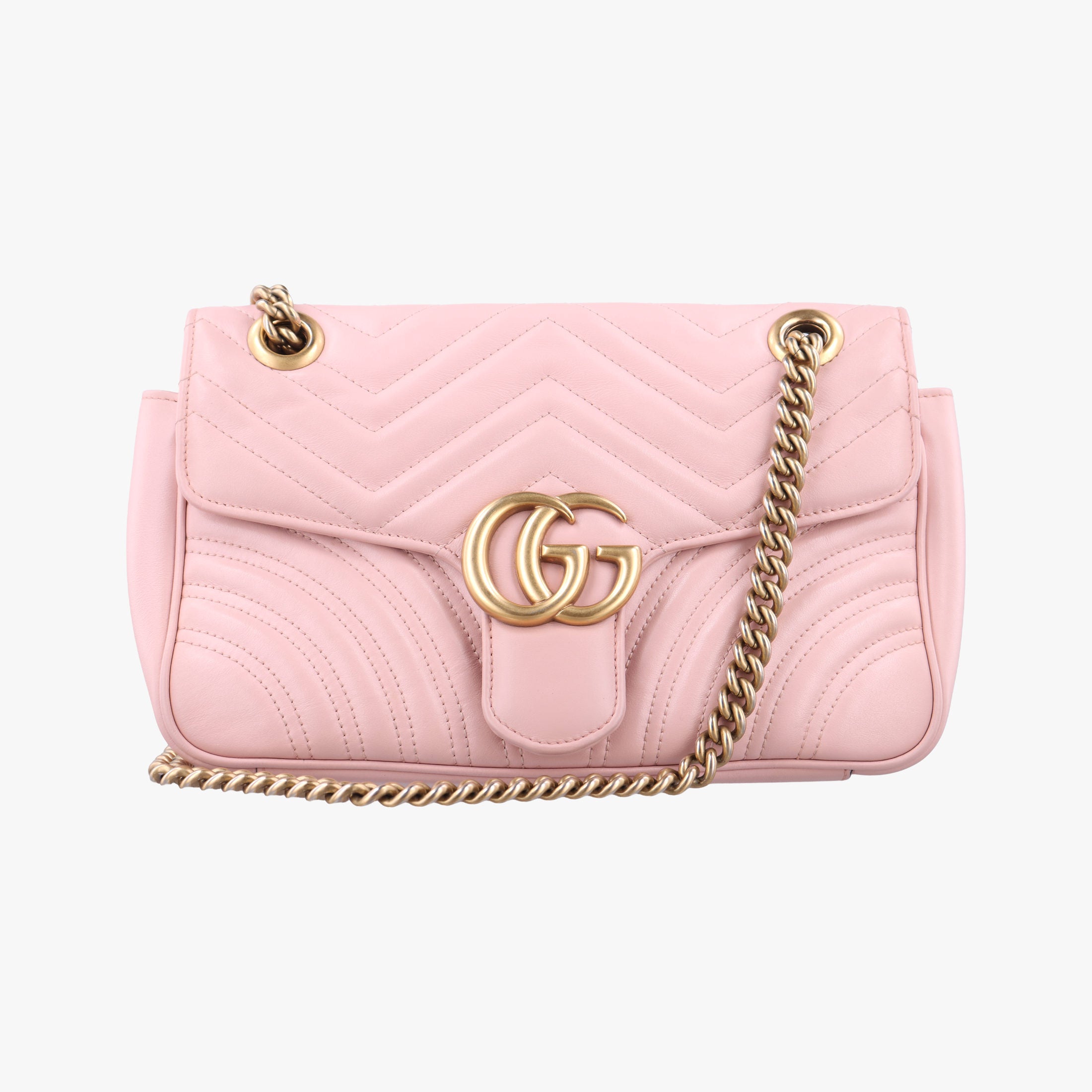 GG Marmont Pink Leather 443497 I024284789GGマーモント ピンク レザー 443497 I024284789