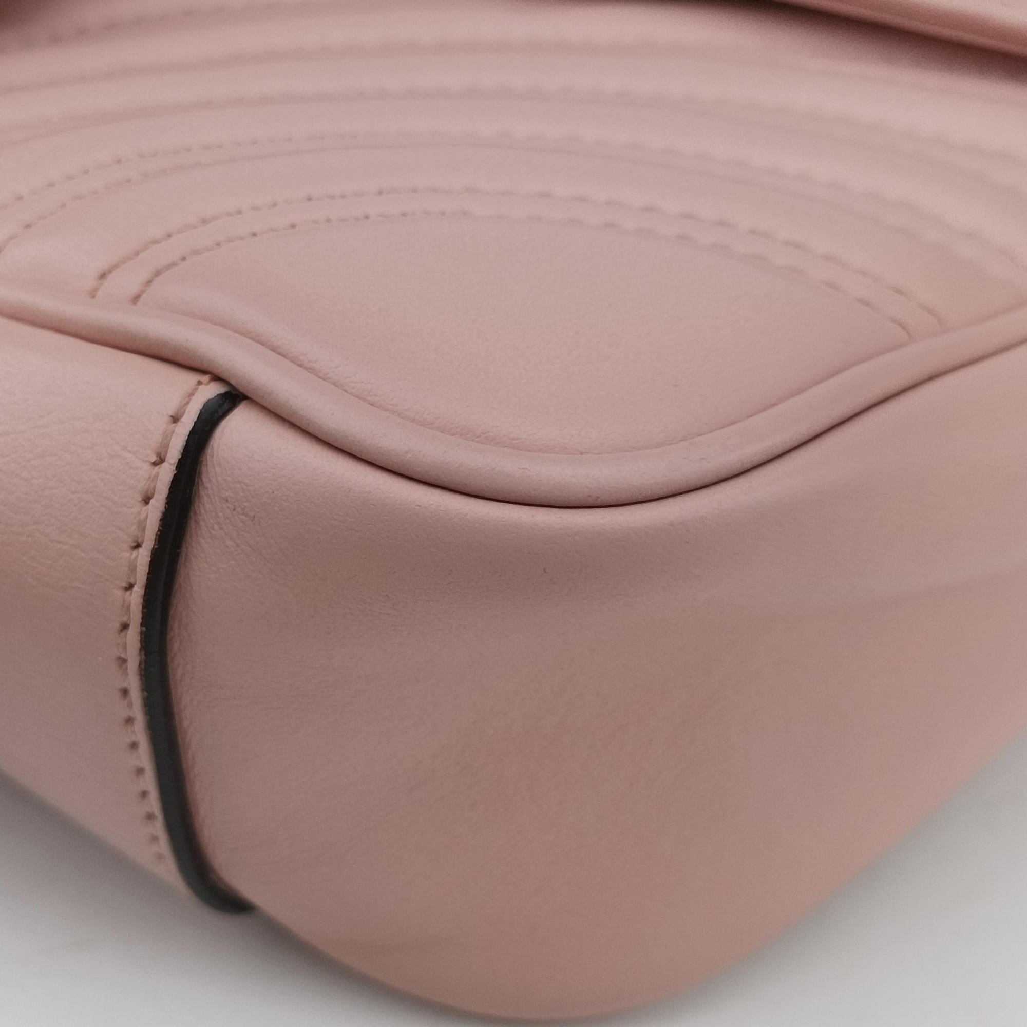 GG Marmont Pink Leather 443497 I024284789GGマーモント ピンク レザー 443497 I024284789