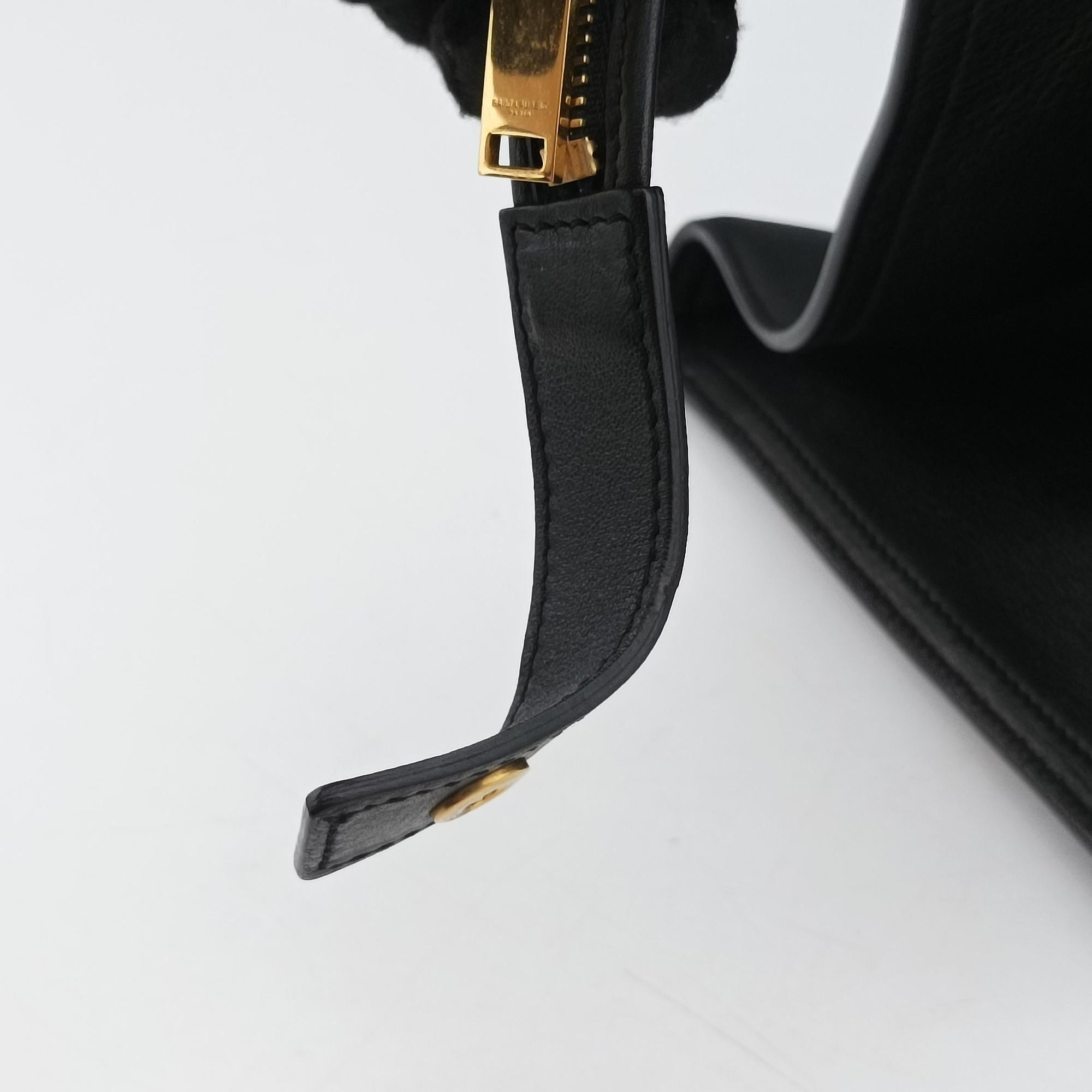 BABY CABAS Black Leather 394458 LTH394458.1015ベイビーカバス ブラック レザー 394458 LTH394458.1015