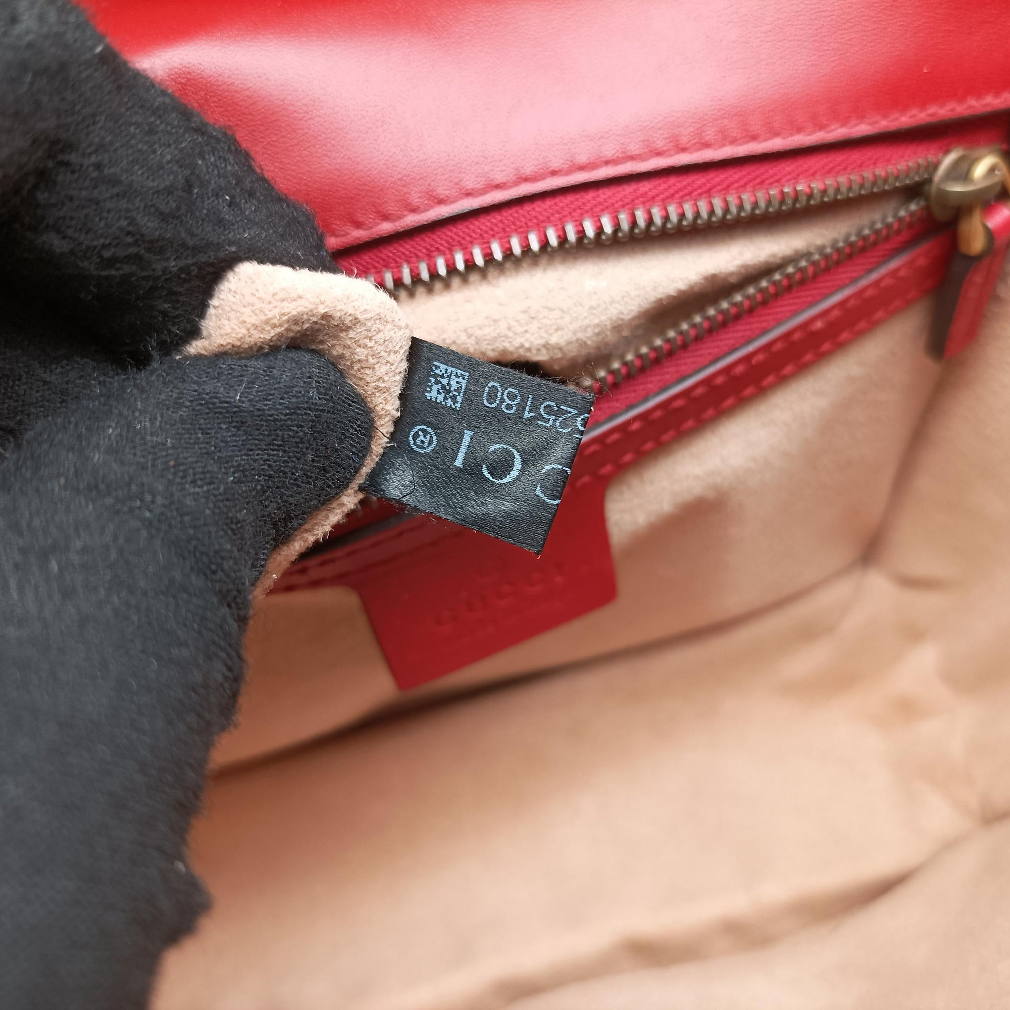 Queen Margaret Ivory×Red×Navy Leather 476542 G024525180クイーン マーガレット アイボリー×レッド×ネイビー レザー 476542 G024525180