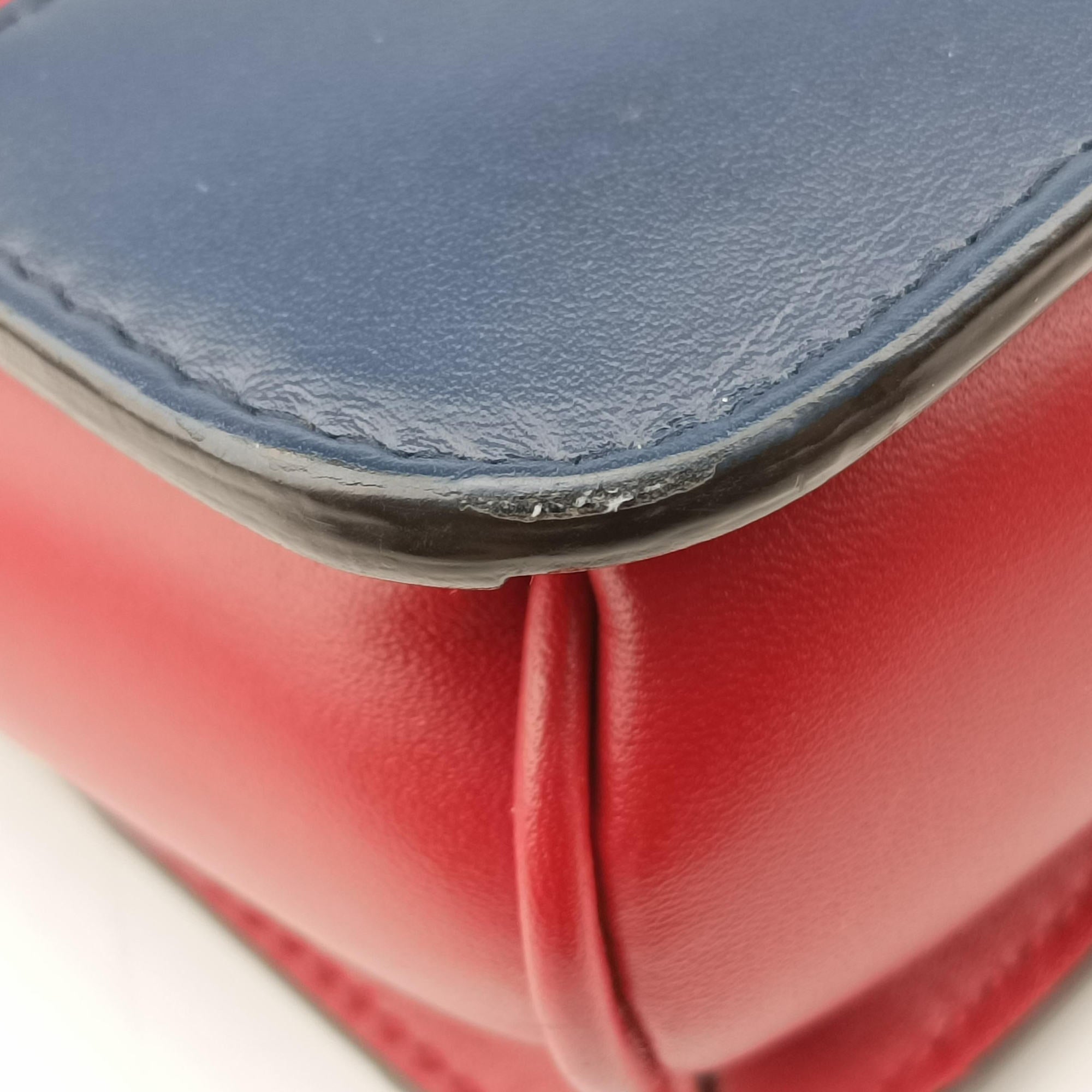 Queen Margaret Ivory×Red×Navy Leather 476542 G024525180クイーン マーガレット アイボリー×レッド×ネイビー レザー 476542 G024525180