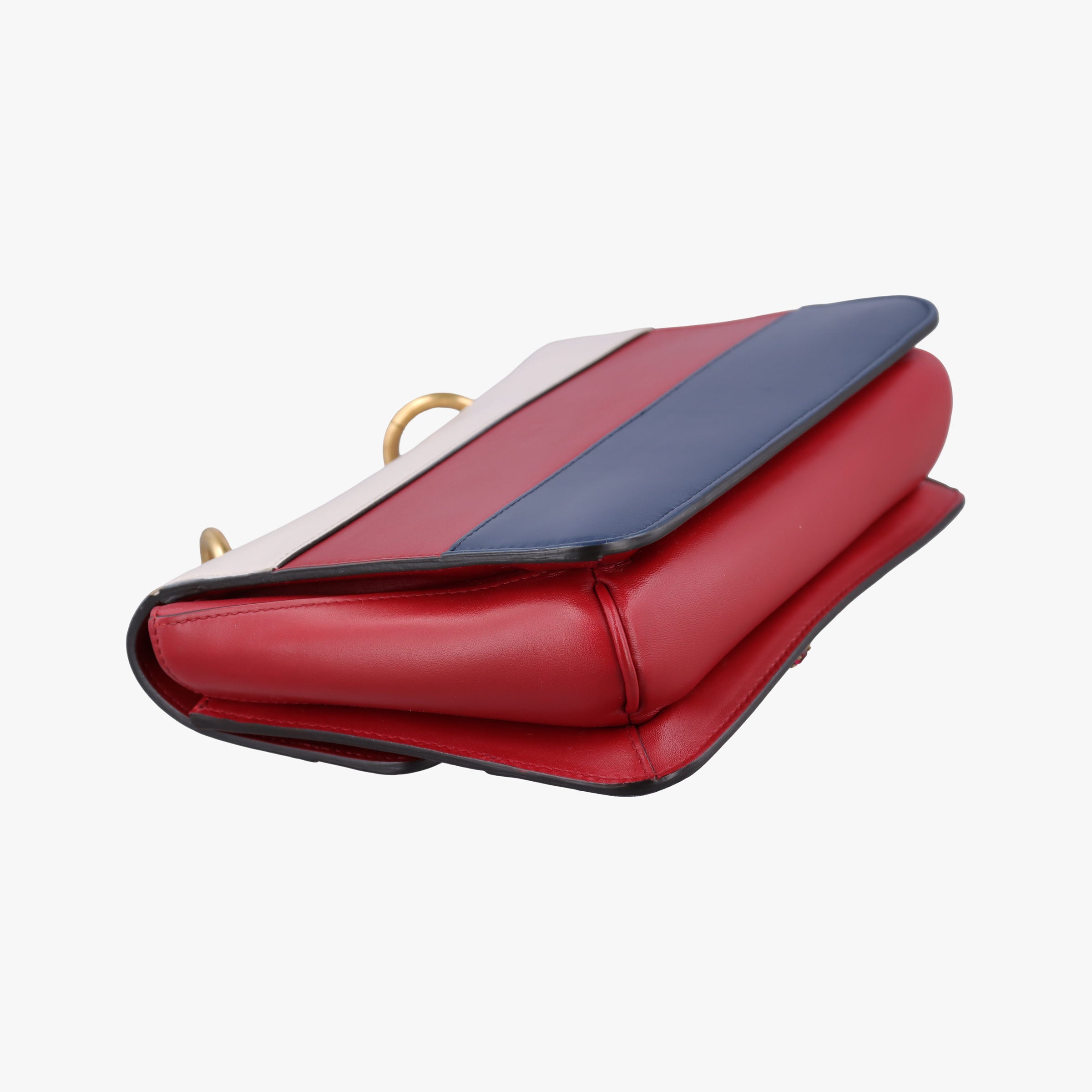 Queen Margaret Ivory×Red×Navy Leather 476542 G024525180クイーン マーガレット アイボリー×レッド×ネイビー レザー 476542 G024525180