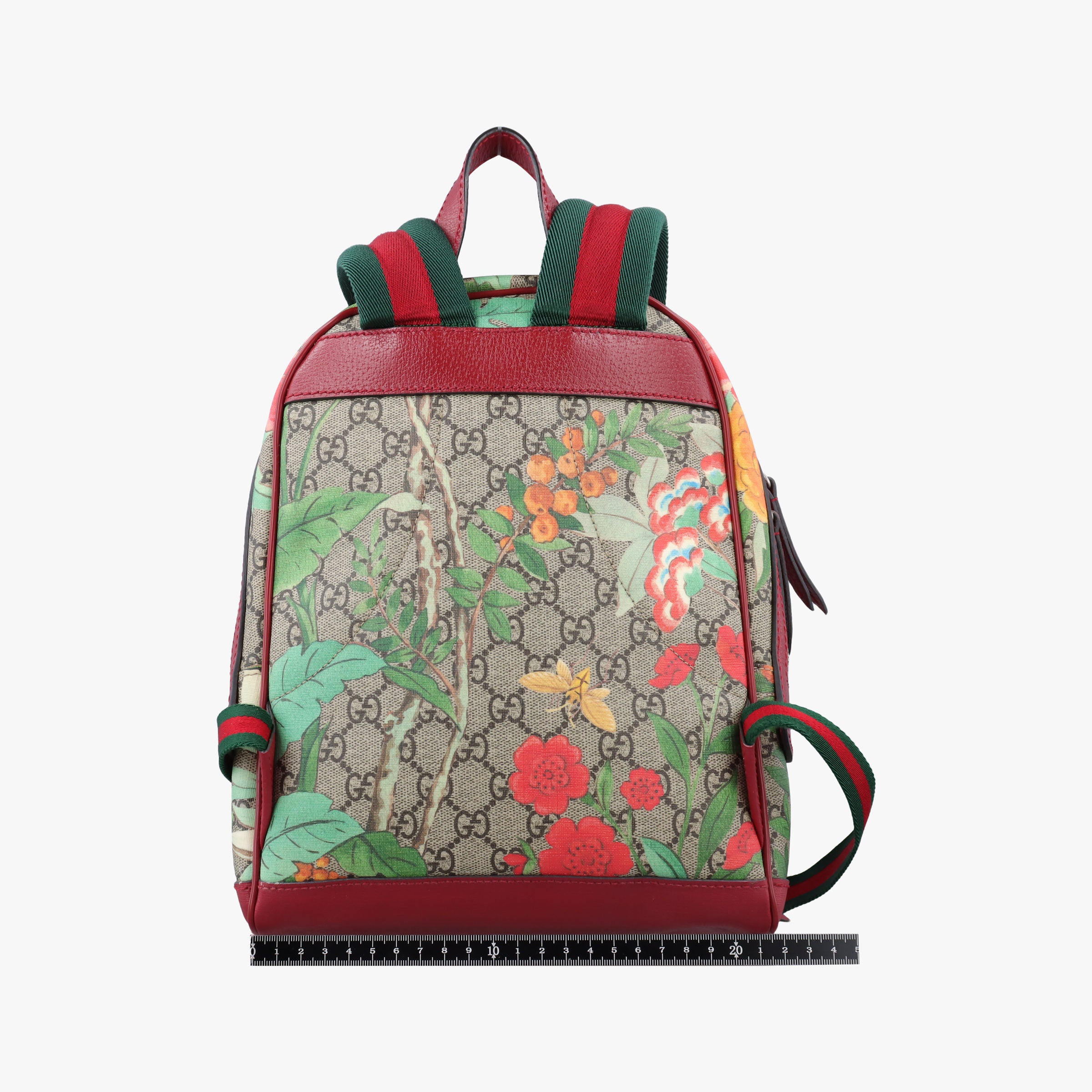 GG Supreme Tian Beige×Red×Multicolor PVC coated canvas×Leather 427042 C019437977GGスプリームティアン ベージュ×レッド×マルチカラー PVCコーティングキャンバス×レザー 427042 C019437977