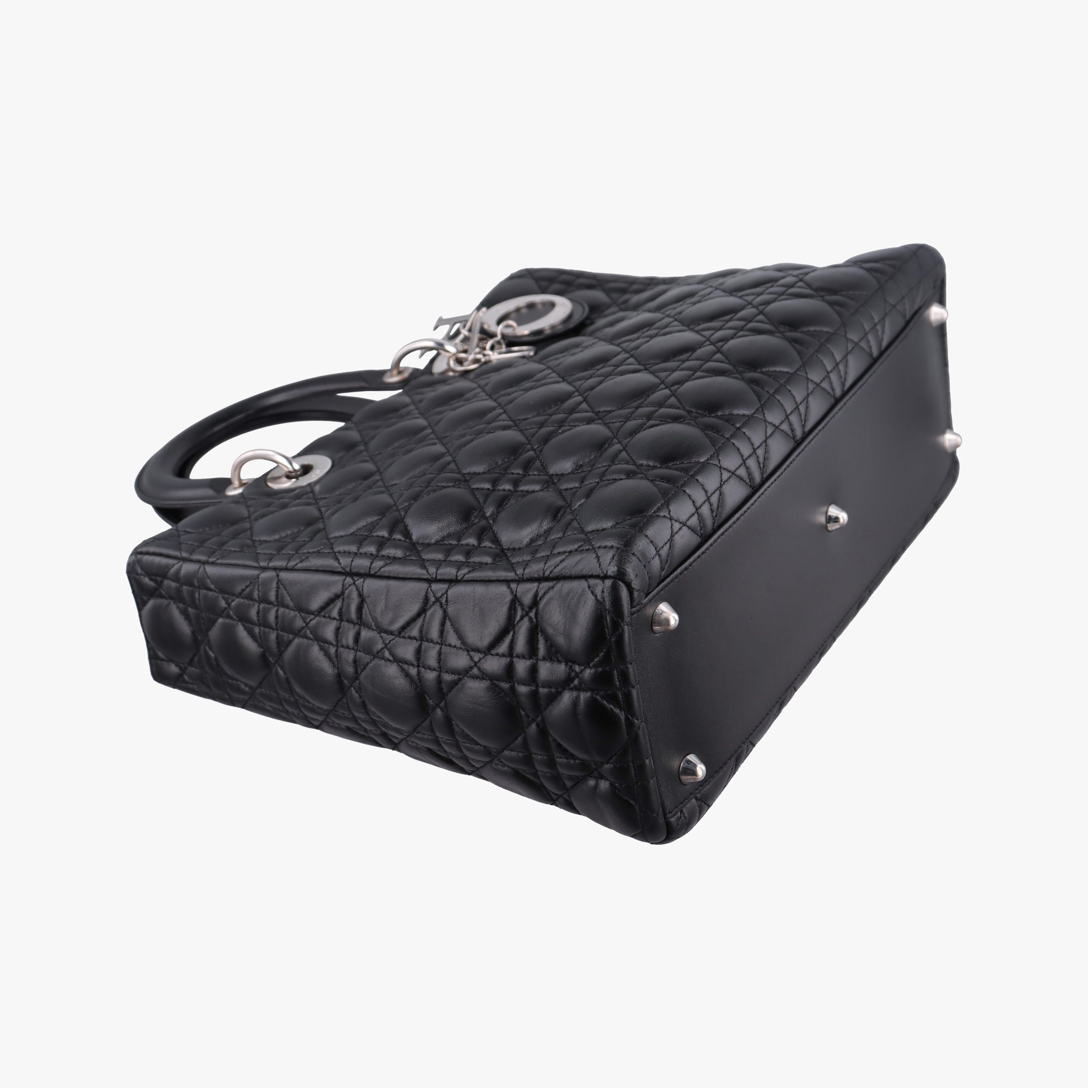 Lady Dior Black lambskin 05-MA-0069レディディオール ブラック ラムスキン 05-MA-0069