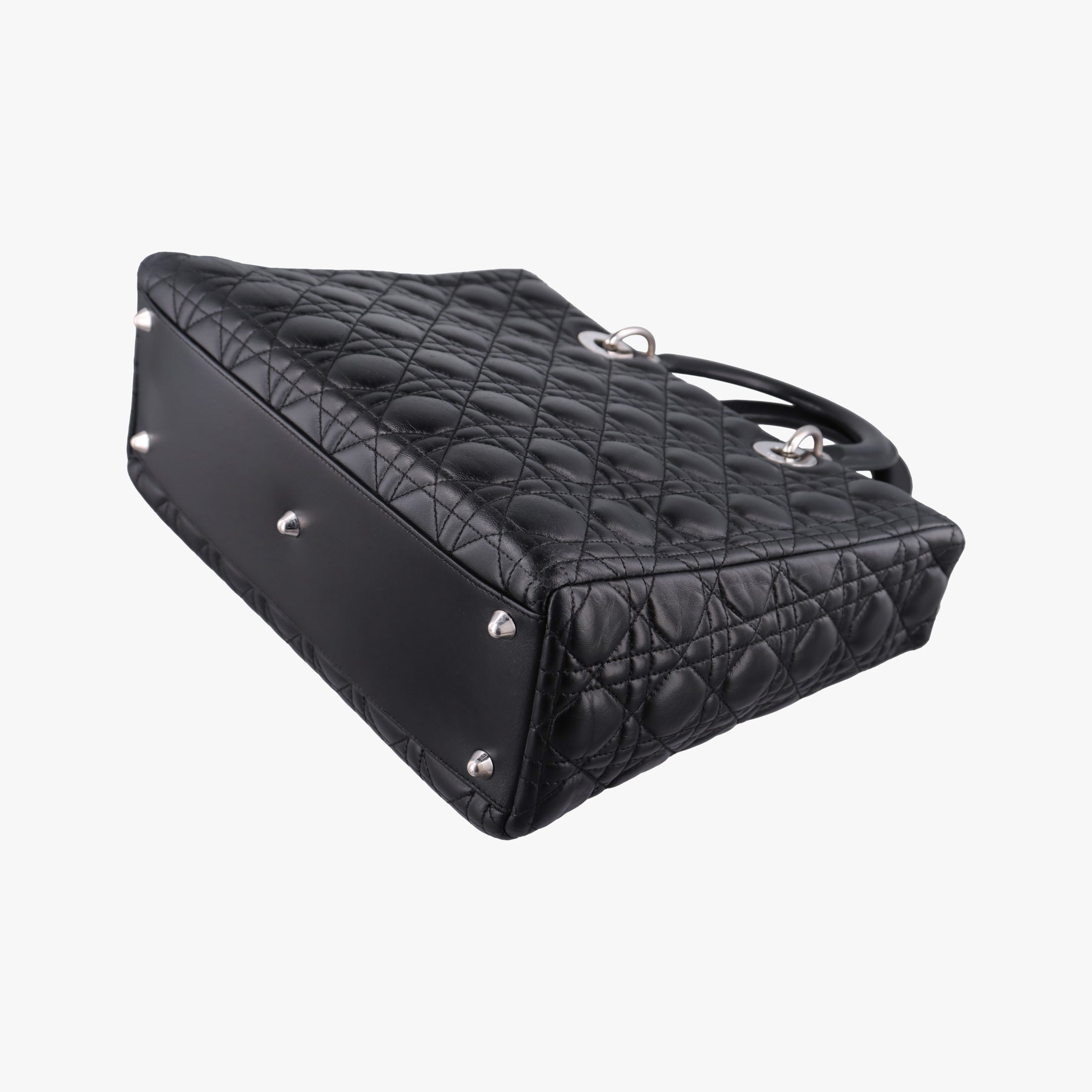Lady Dior Black lambskin 05-MA-0069レディディオール ブラック ラムスキン 05-MA-0069