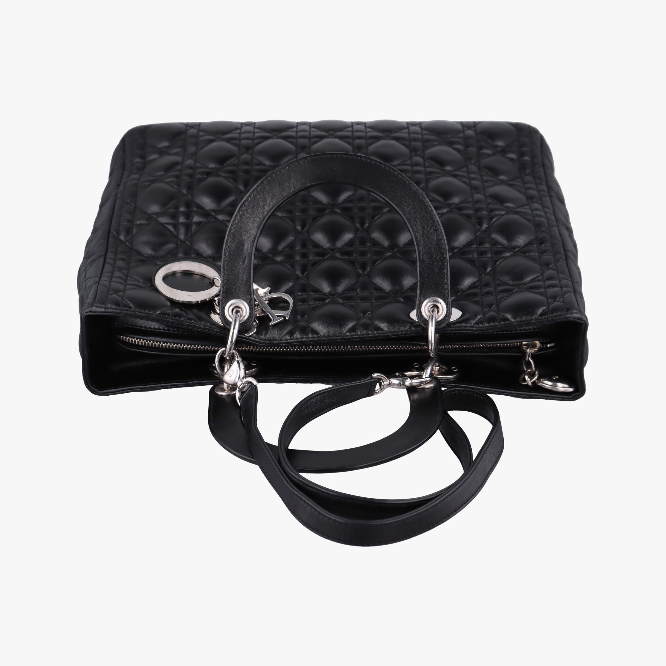 Lady Dior Black lambskin 05-MA-0069レディディオール ブラック ラムスキン 05-MA-0069
