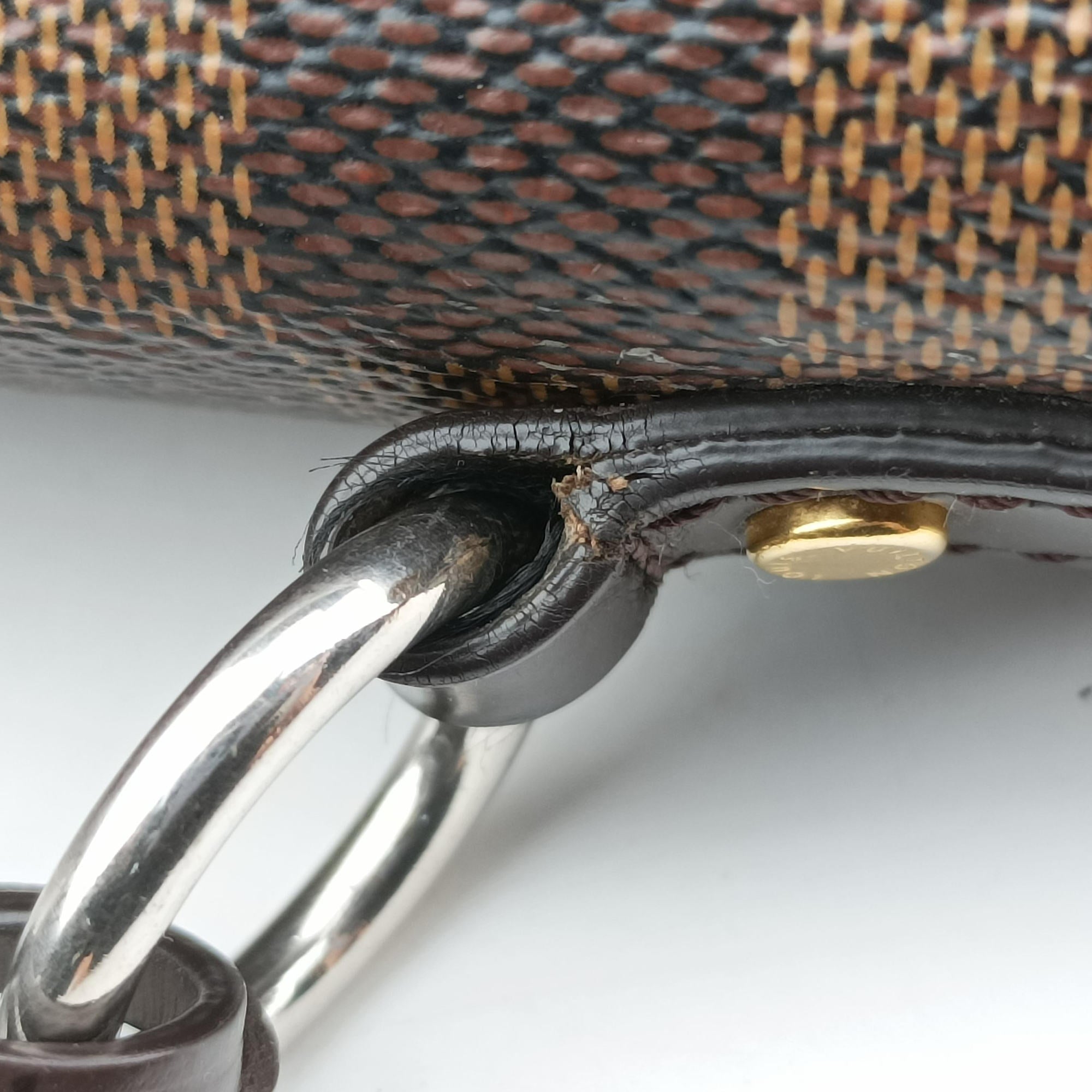BOND STREET EBENE×bordeaux Damier Canvas aTaurillon leather N64416 TR4167 IC Chipボンド ストリート エベヌ×ボルドー ダミエ キャンバス×トリヨンレザー N64416 TR4167 ICチップ