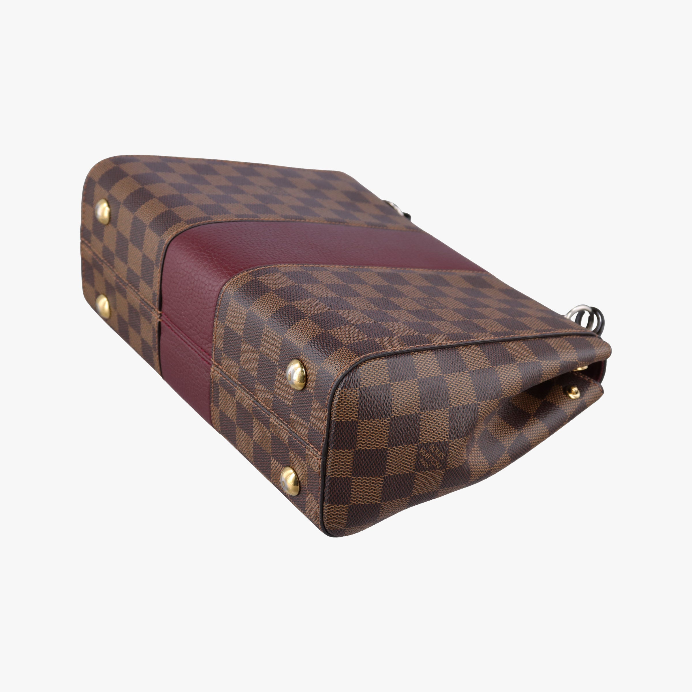BOND STREET EBENE×bordeaux Damier Canvas aTaurillon leather N64416 TR4167 IC Chipボンド ストリート エベヌ×ボルドー ダミエ キャンバス×トリヨンレザー N64416 TR4167 ICチップ