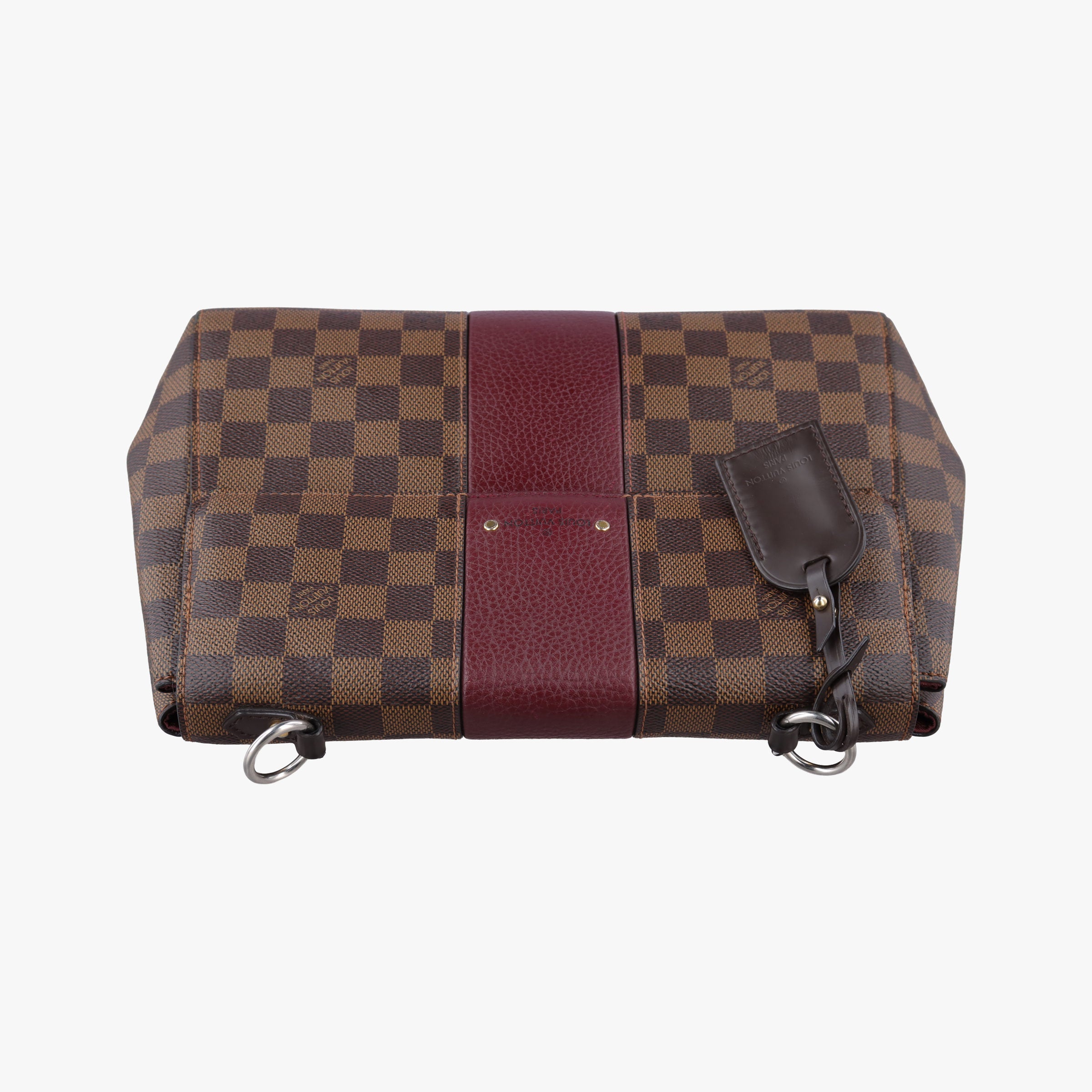 BOND STREET EBENE×bordeaux Damier Canvas aTaurillon leather N64416 TR4167 IC Chipボンド ストリート エベヌ×ボルドー ダミエ キャンバス×トリヨンレザー N64416 TR4167 ICチップ