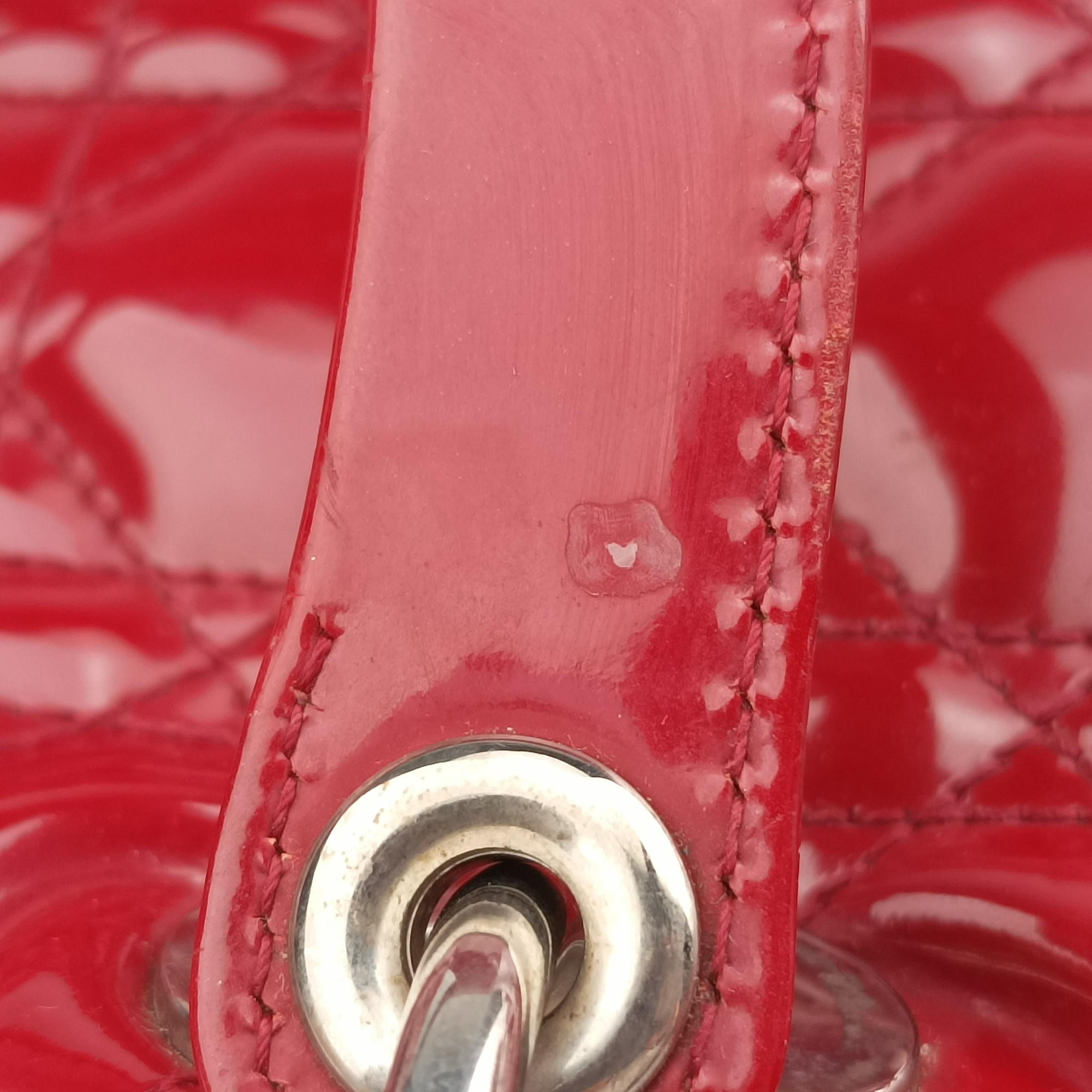 Lady Dior Red Patent 05-MA-0152レディディオール レッド パテント 05-MA-0152