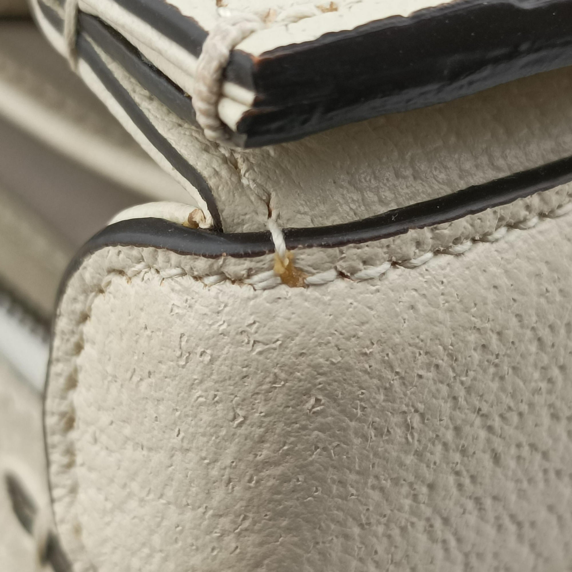 New Bamboo White Leather×Canvas 675797 ニューバンブー ホワイト レザー×キャンバス 675797