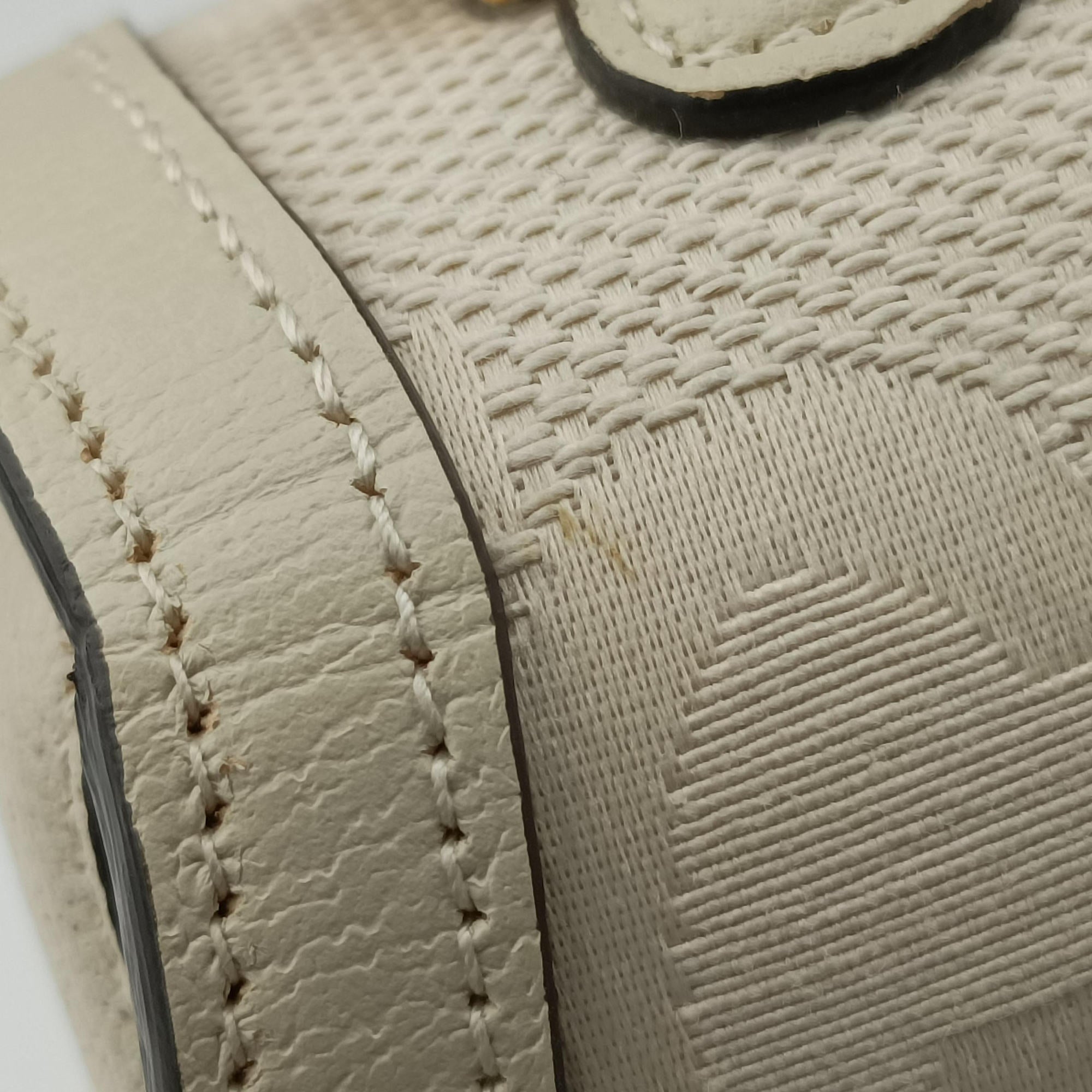 New Bamboo White Leather×Canvas 675797 ニューバンブー ホワイト レザー×キャンバス 675797