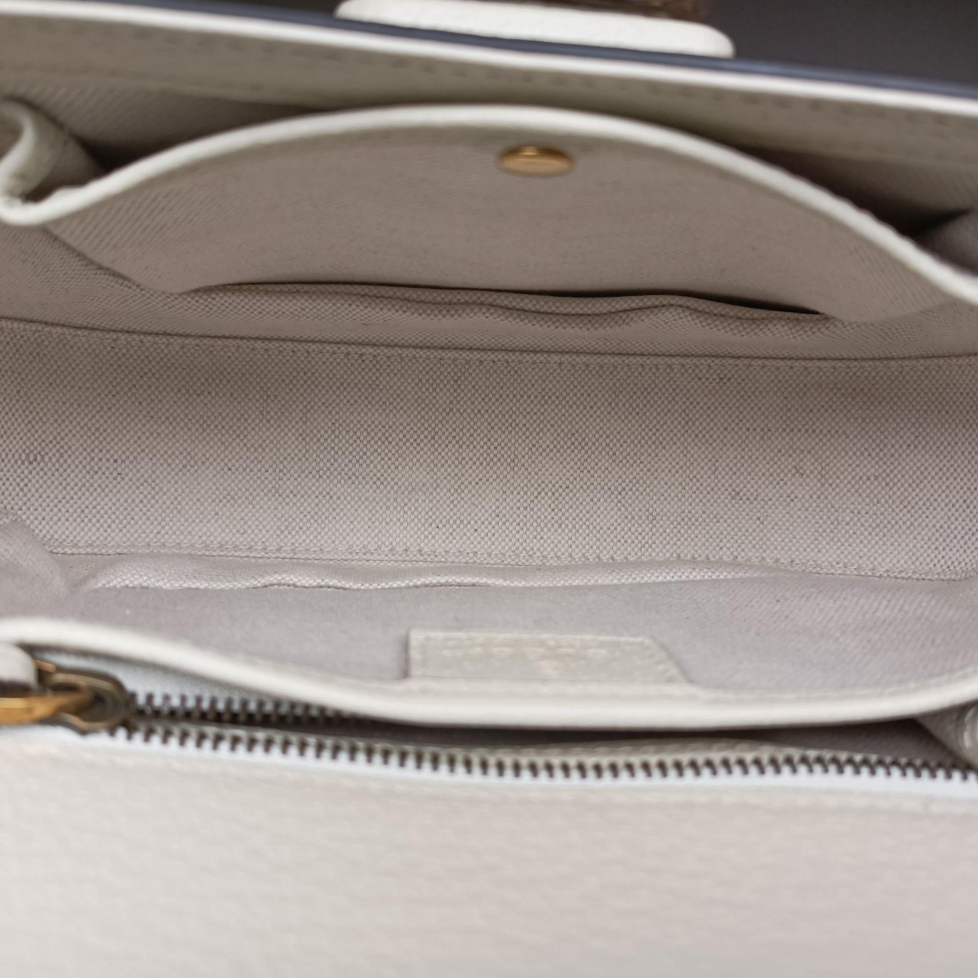 New Bamboo White Leather×Canvas 675797 ニューバンブー ホワイト レザー×キャンバス 675797
