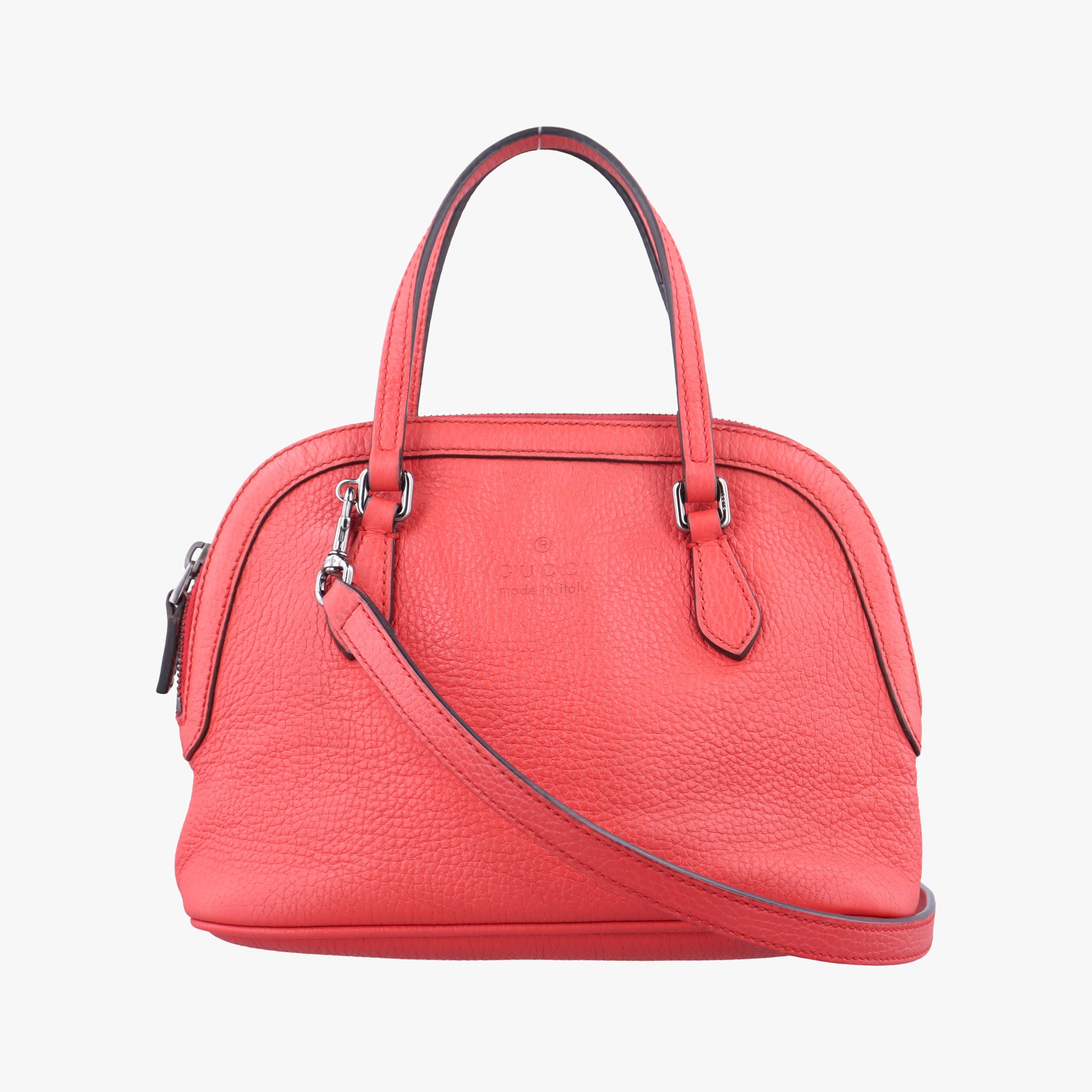 Microguccissima dome Red Leather 341504 F020050845マイクログッチシマ レッド レザー 341504 F020050845