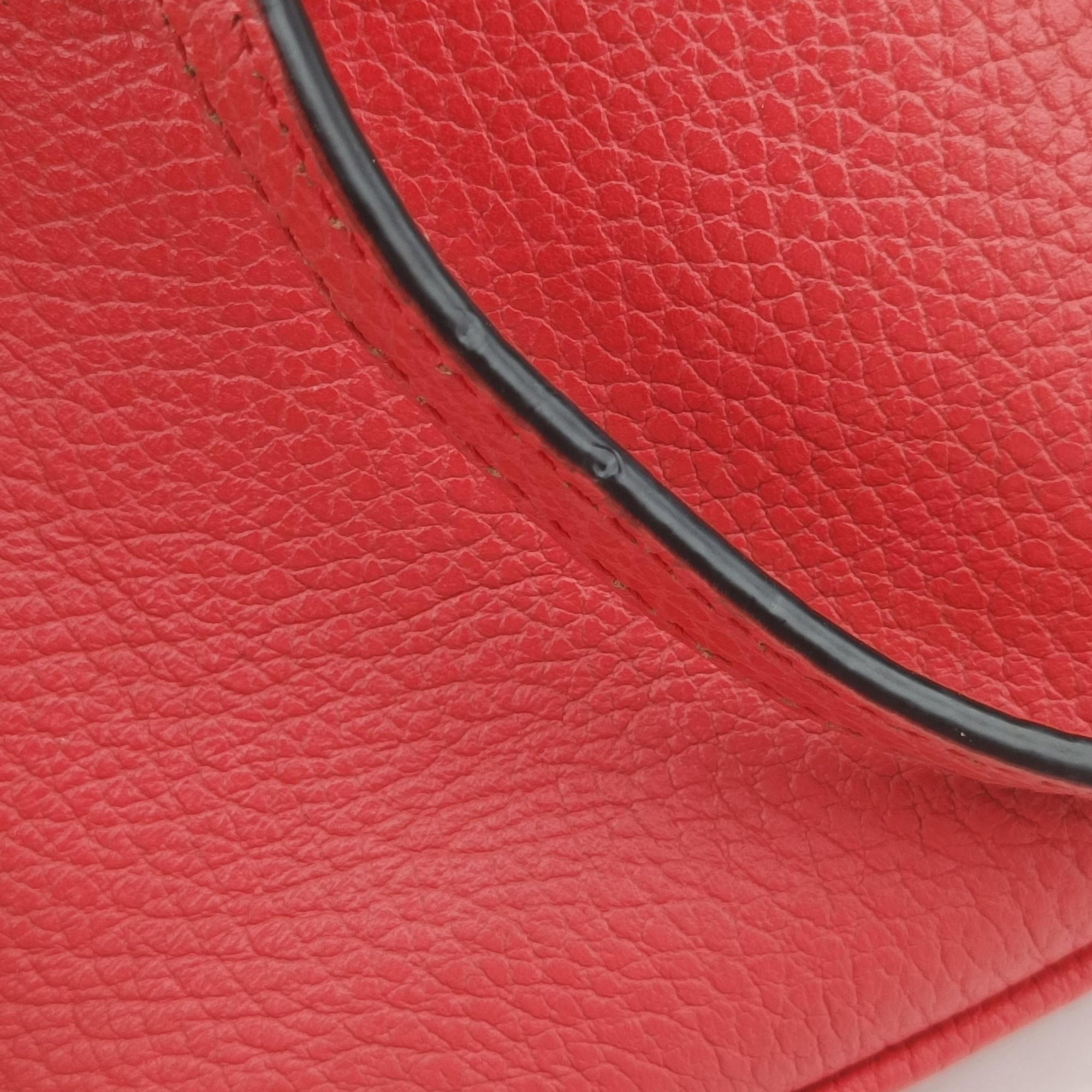 Microguccissima dome Red Leather 341504 F020050845マイクログッチシマ レッド レザー 341504 F020050845