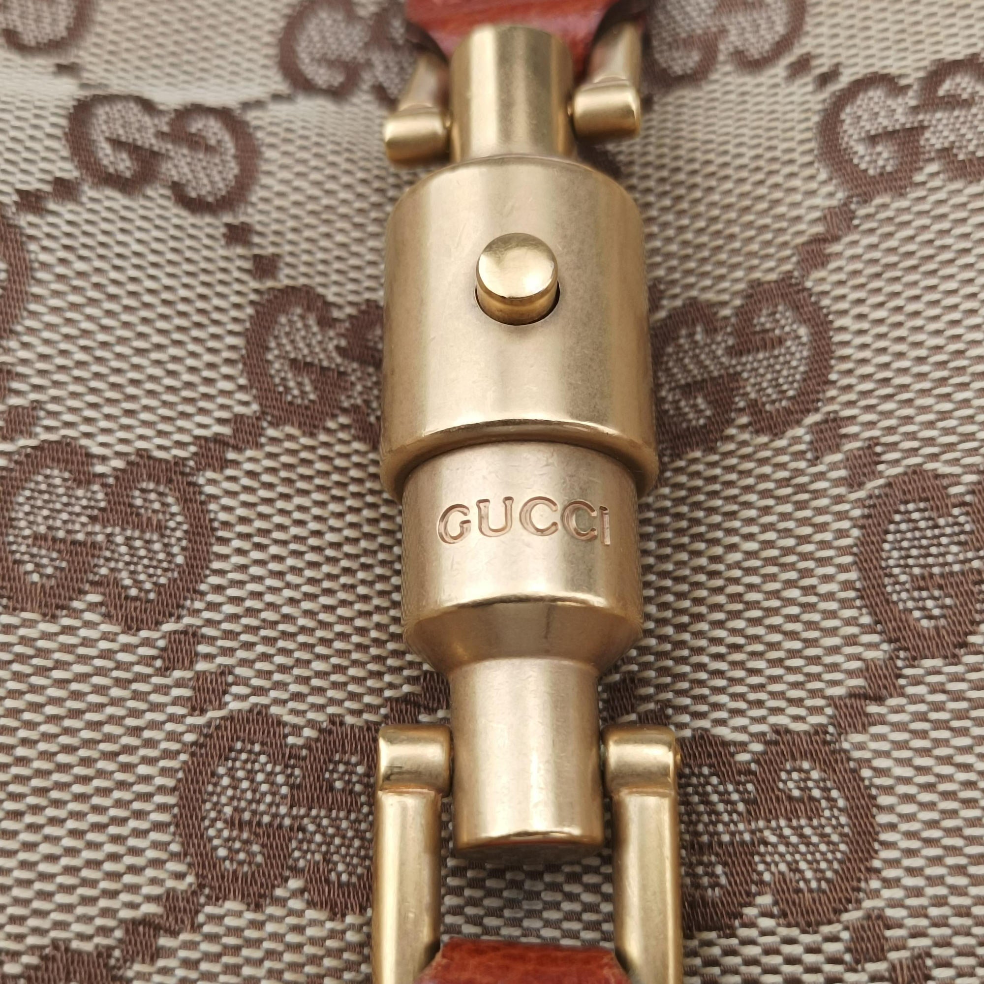 Piston Lock Jackie Hobo Brown canvas×leather 120885 ニュージャッキー ブラウン キャンバス×レザー 120885