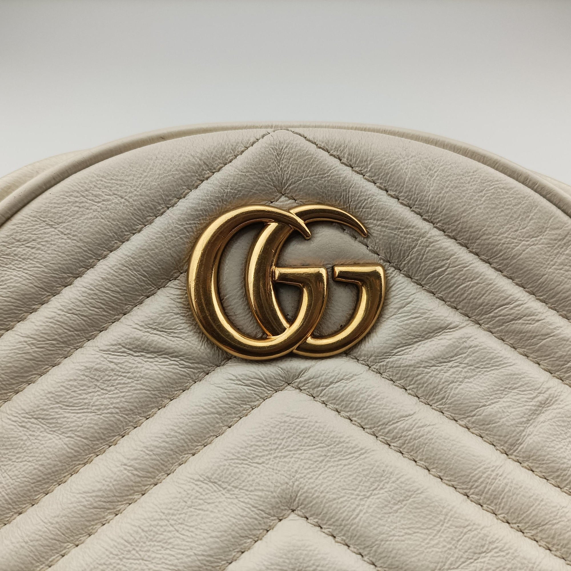GG Marmont White Leather 550154 E027529418GGマーモント ホワイト レザー 550154 E027529418