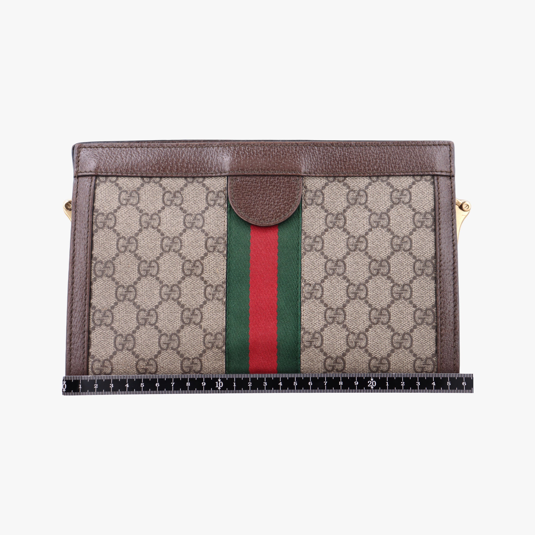 Ophidia Brown×Red×Green PVC coated canvas×Leather 503877 F022994361オフィディア ブラウン×レッド×グリーン PVCコーティングキャンバス×レザー 503877 F022994361