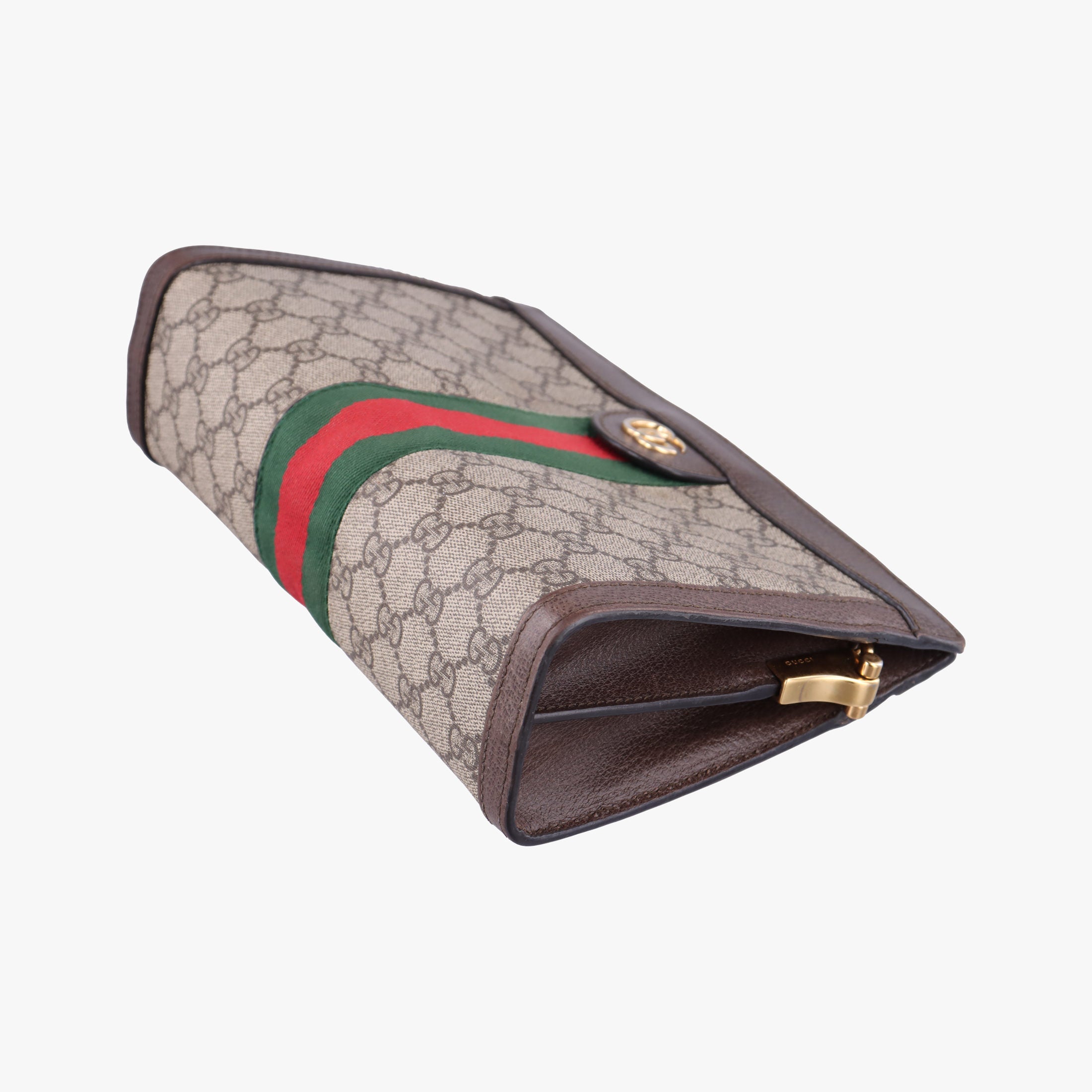 Ophidia Brown×Red×Green PVC coated canvas×Leather 503877 F022994361オフィディア ブラウン×レッド×グリーン PVCコーティングキャンバス×レザー 503877 F022994361