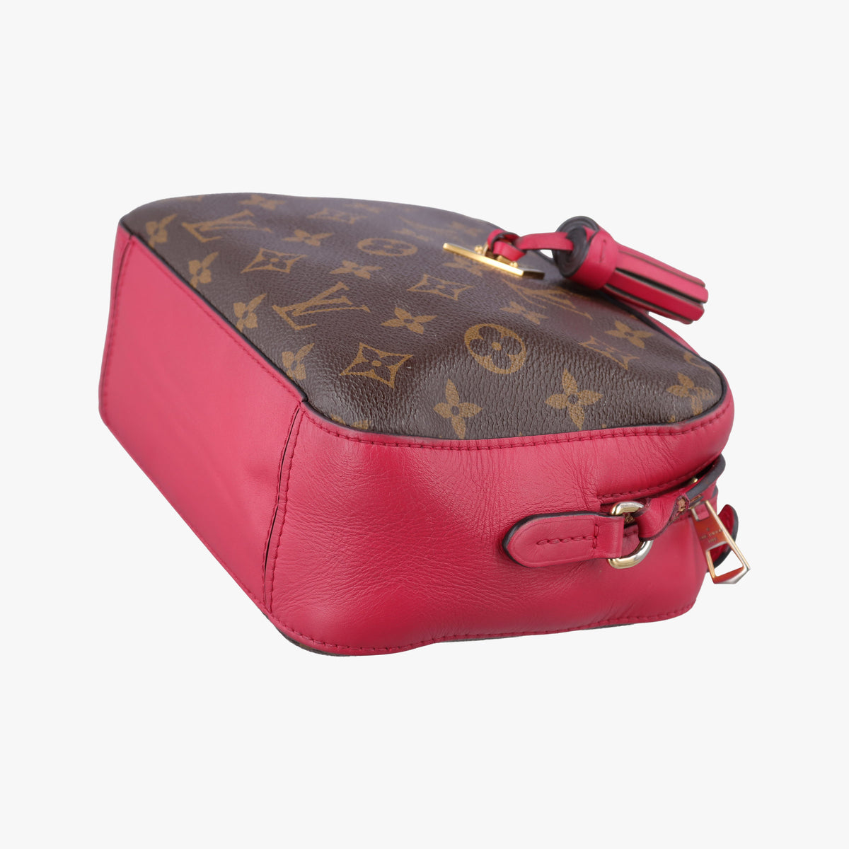 Vintage Louis Vuitton SAINTONGE brown×Freesia Monogram Canvas×calf leather M43557 shoulderbag | stylenewstar