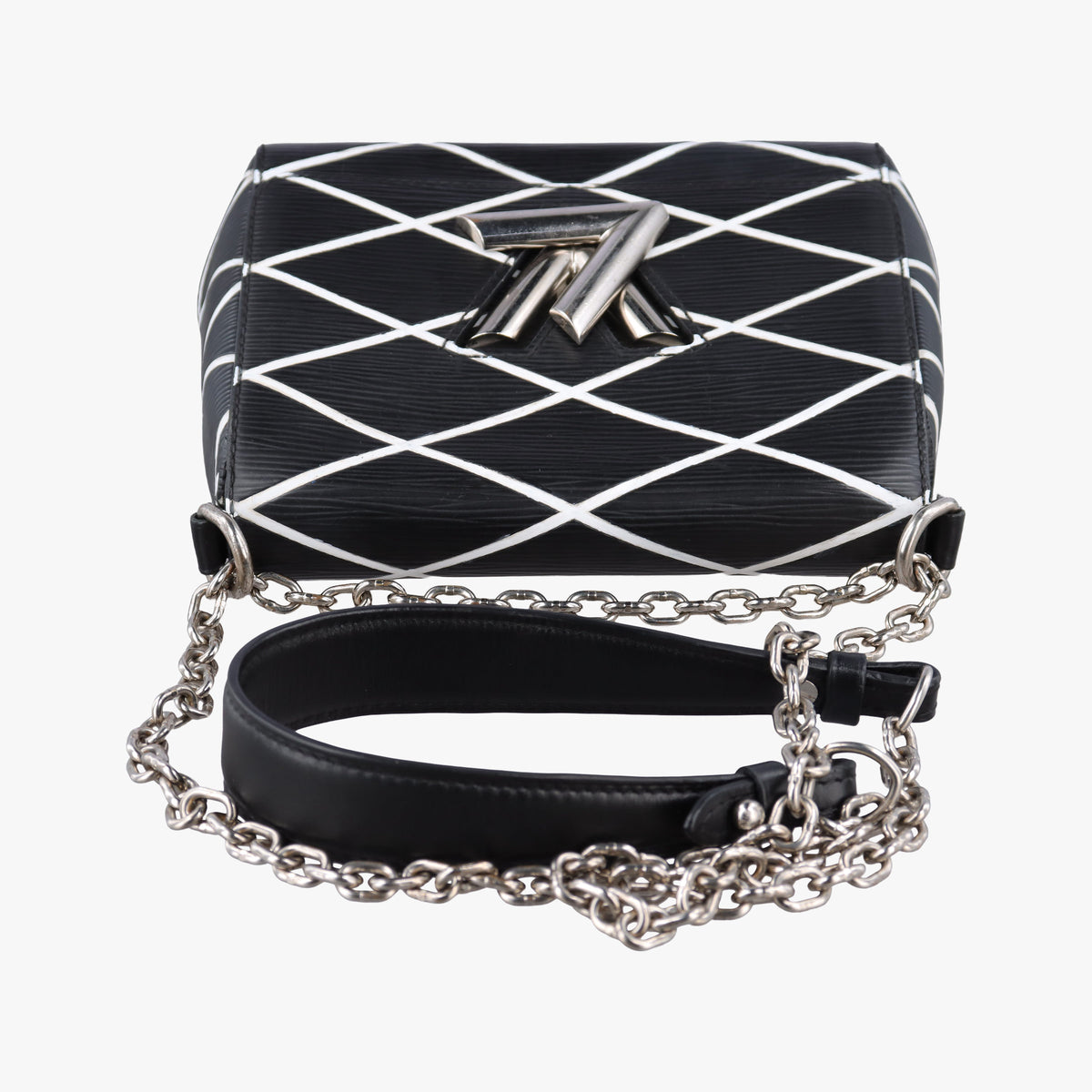 Pre-owned Louis Vuitton Twist Maltage Noir×White Epi M50525 shoulderbag | stylenewstar