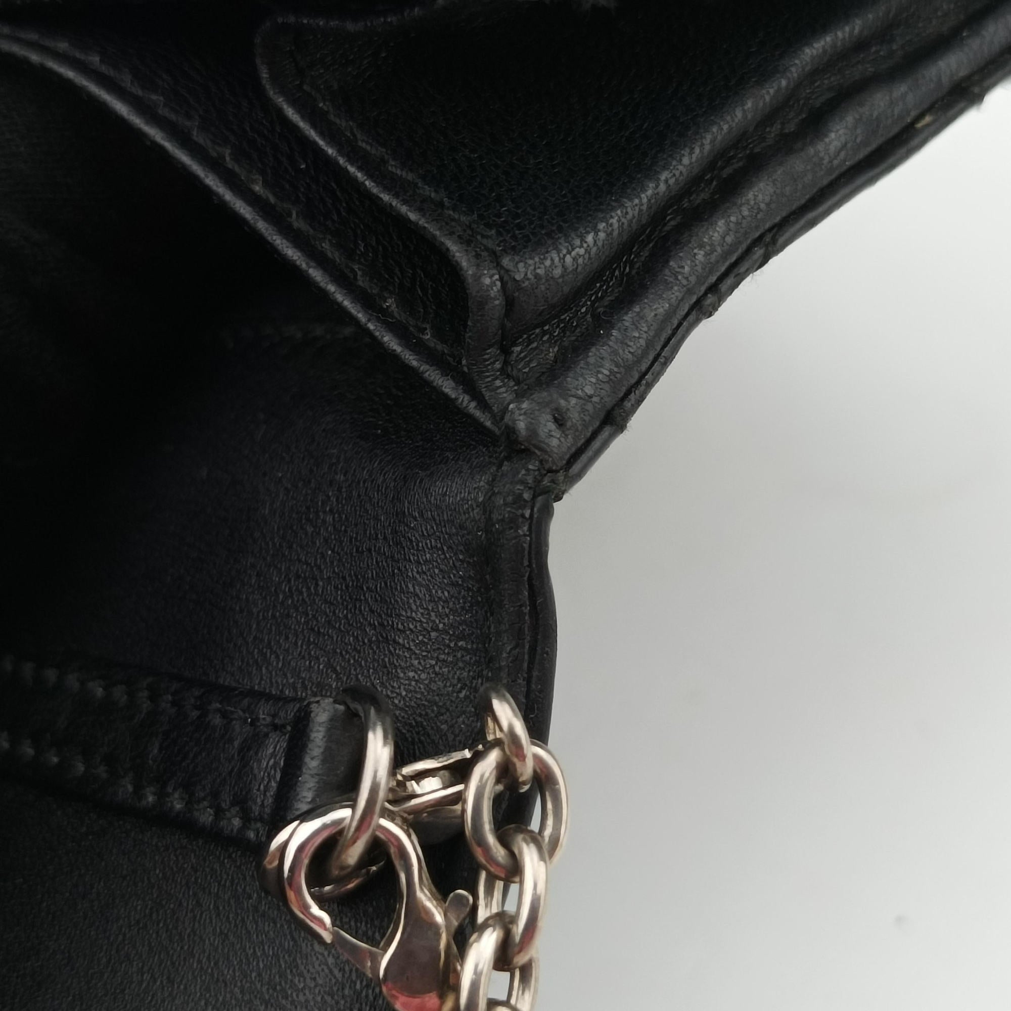 Lady Dior Cannage Black Patent Leather 02-LU-0049レディディオール カナージュ ブラック パテント 02-LU-0049