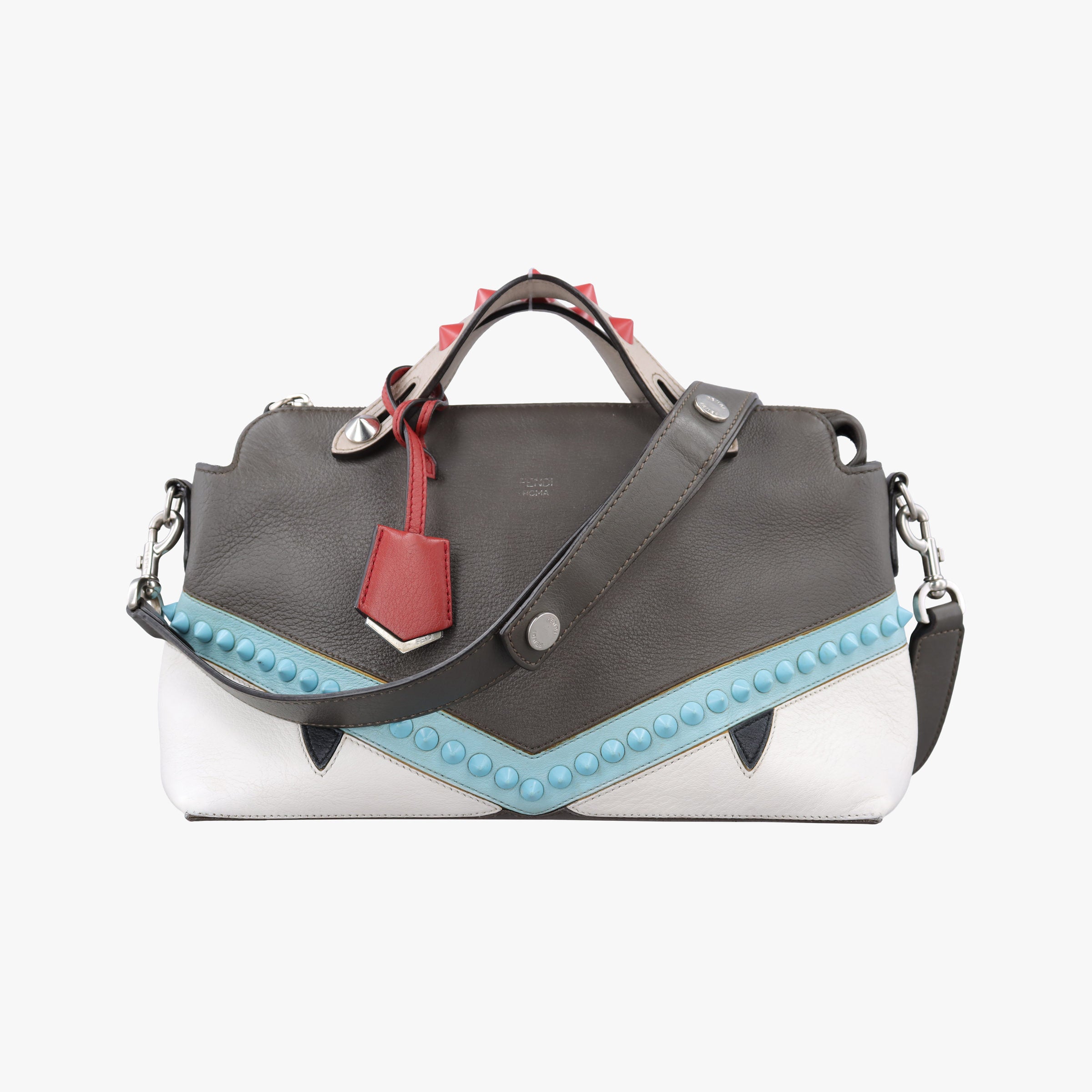 By The Way Gray × Blue × White Leather 8BL124 8BL124-9HE 179-8762バイザウェイ グレー × ブルー × ホワイト レザー 8BL124 8BL124-9HE 179-8762