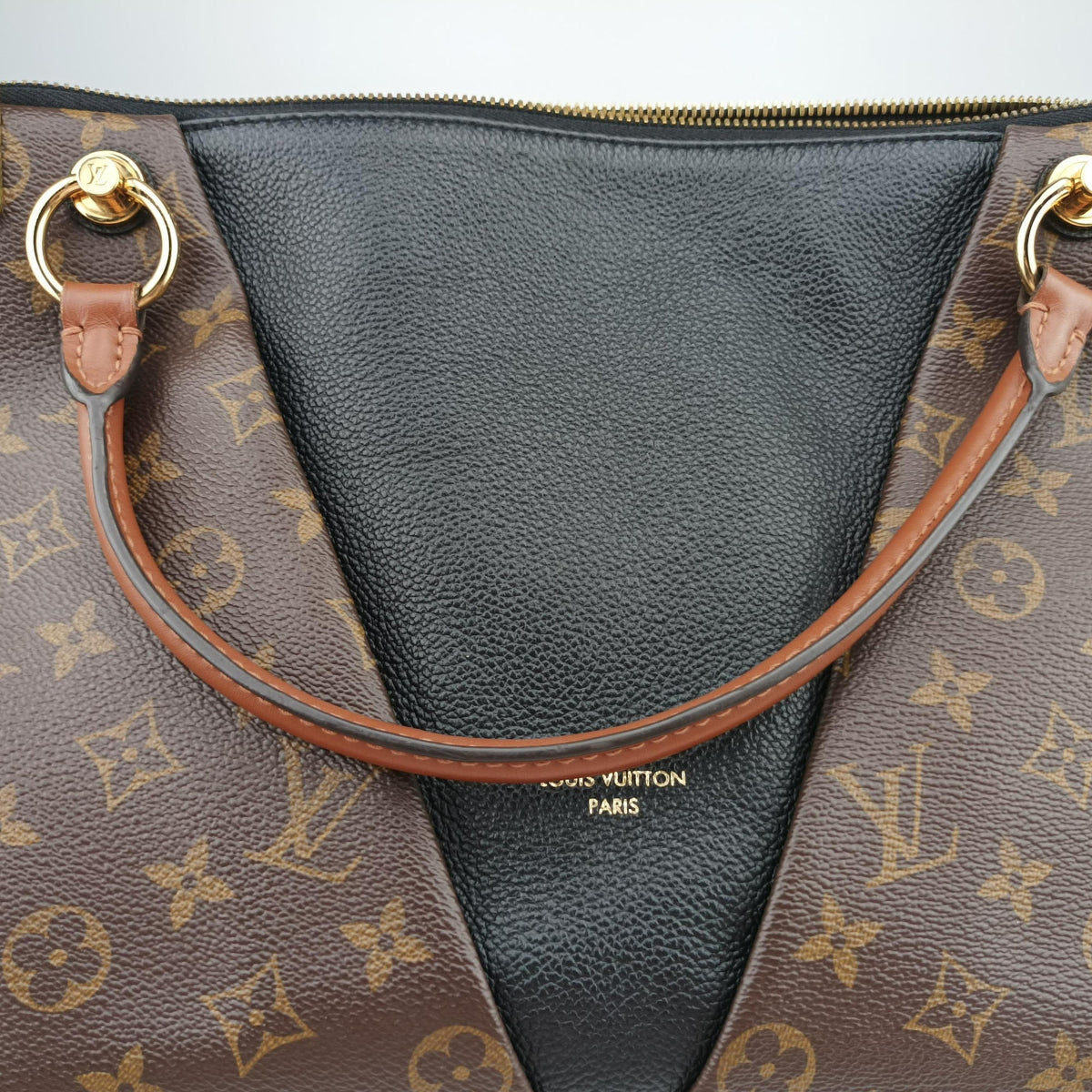 V TOTE BB brown MARRON×BLACK Monogram Canvas×calf leather M43948 FL2139VトートBB モノグラム/ブラウンマロン×ブラック モノグラムキャンバス×カーフレザー M43948 FL2139