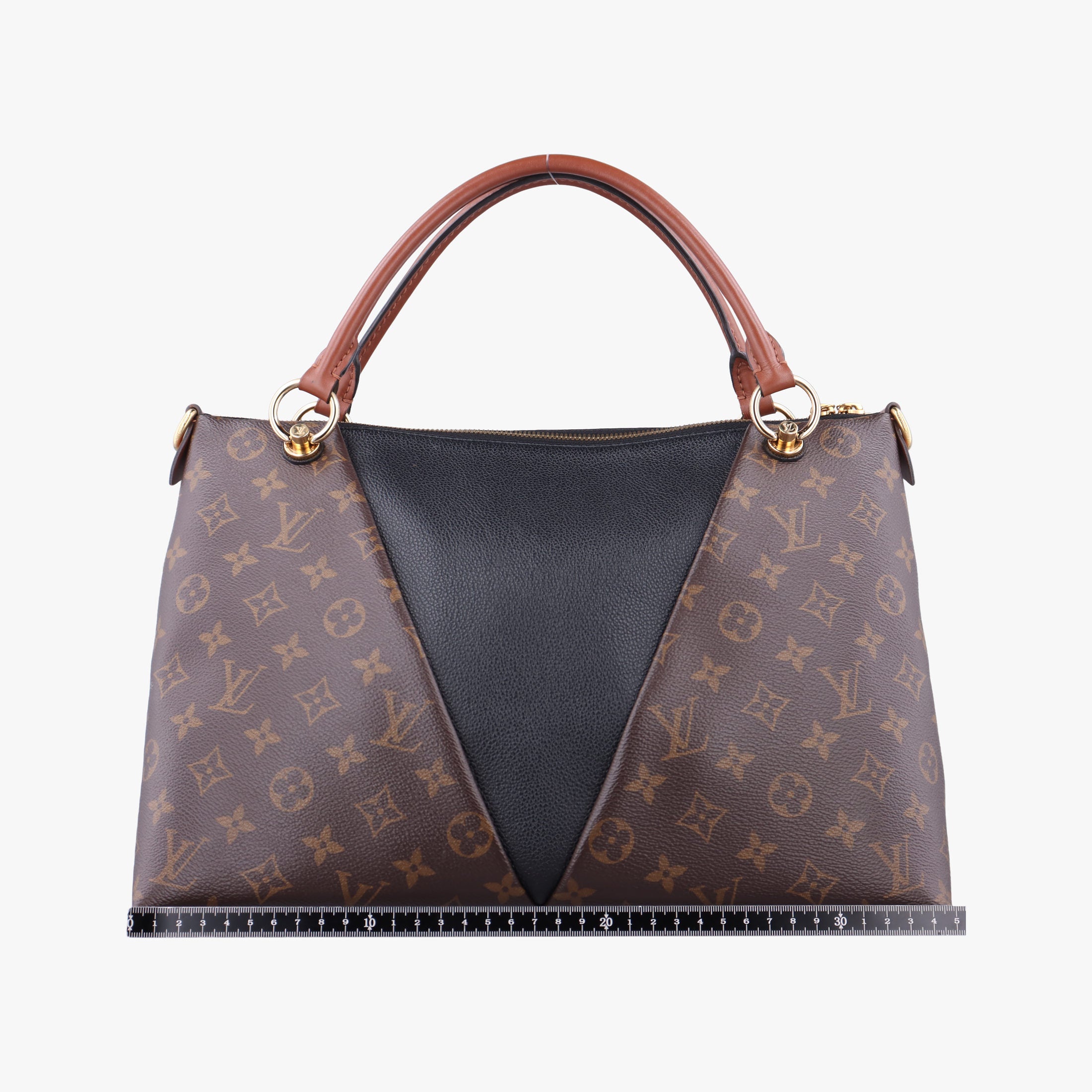 V TOTE BB brown MARRON×BLACK Monogram Canvas×calf leather M43948 FL2139VトートBB モノグラム/ブラウンマロン×ブラック モノグラムキャンバス×カーフレザー M43948 FL2139
