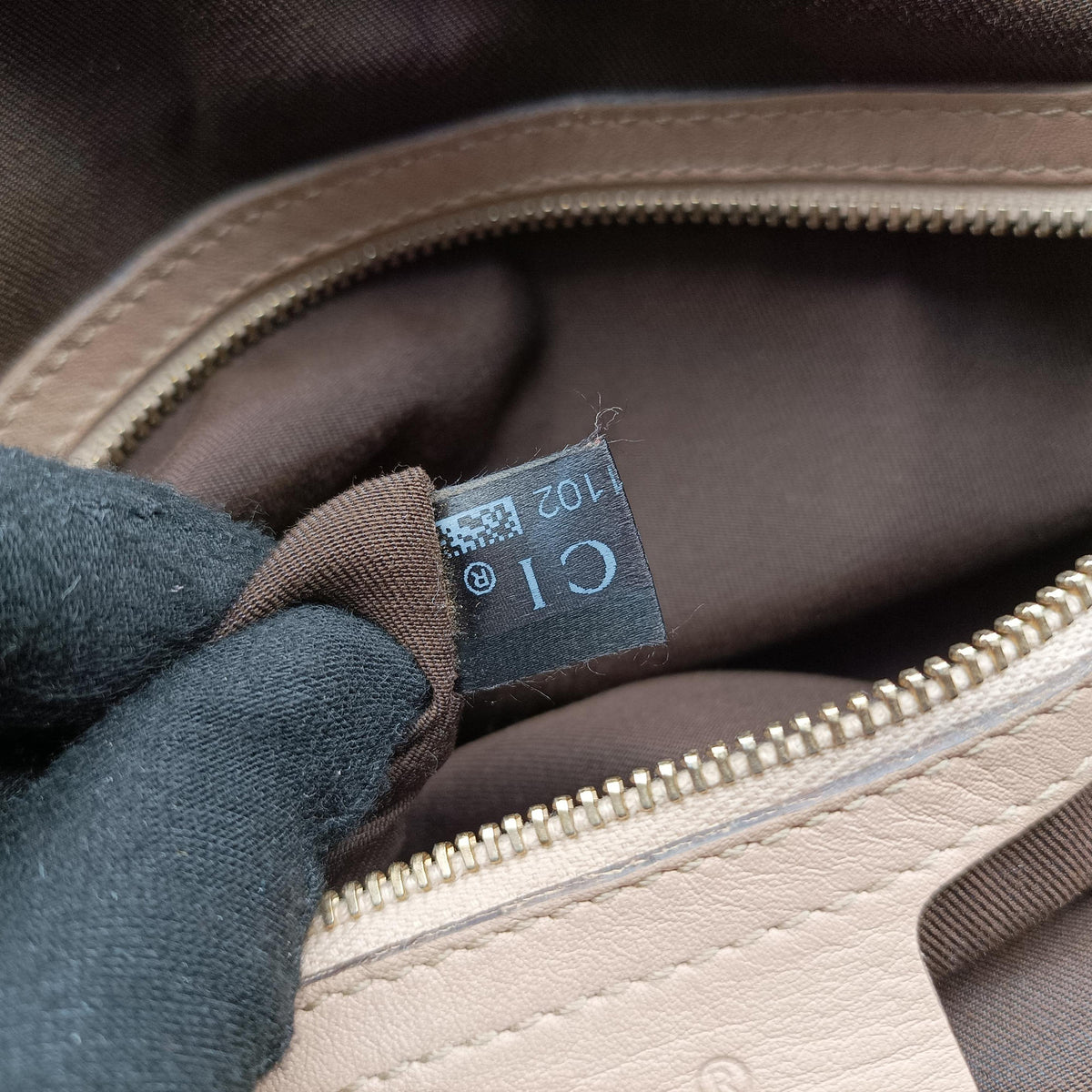 Sabrina Boston Beige Leather 189848 D1871102サブリナ ボストン ベージュ レザー 189848 D1871102