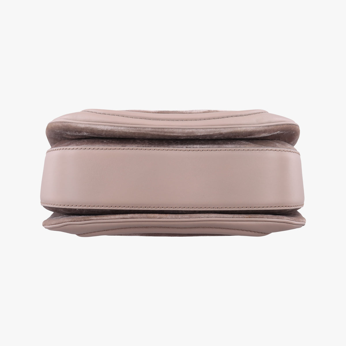 Pre-owned Gucci New Bamboo Grey velour×Leather 254884 shoulderbag | stylenewstar