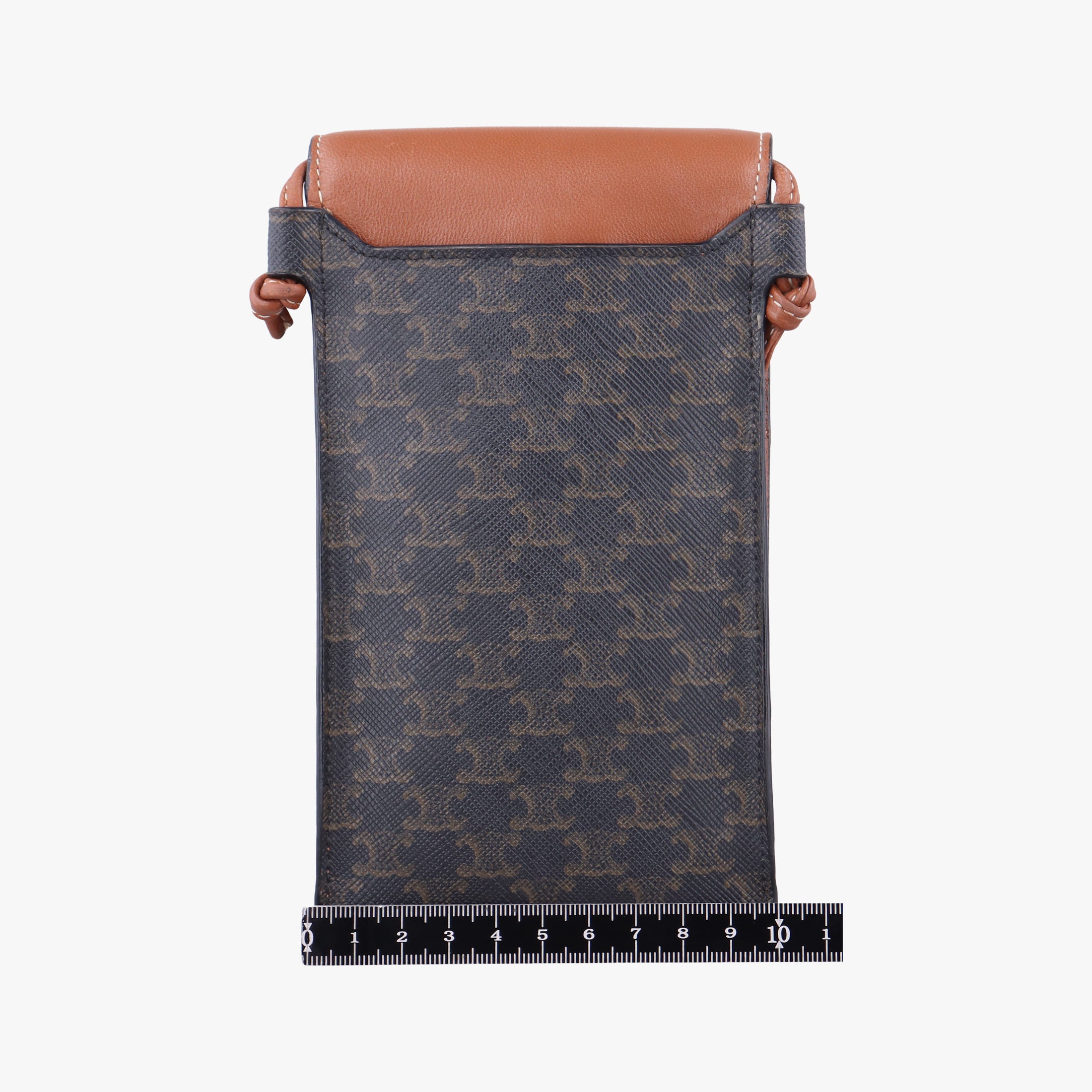 Triomphe Phone Pouch Brown PVC coated canvas×Leather S-AN-4231トリオンフ フォンポーチ ブラウン PVCコーティングキャンバス×レザー S-AN-4231