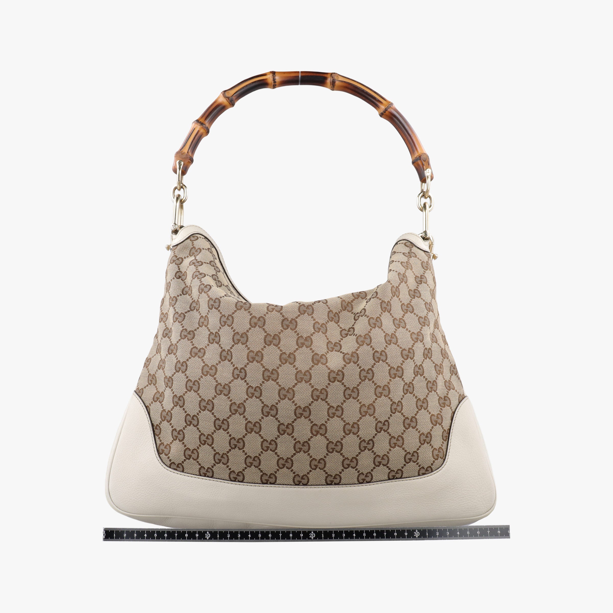 Bamboo Beige×White Canvas×Leather 282315 B011335850バンブー ベージュ×ホワイト キャンバス×レザー 282315 B011335850