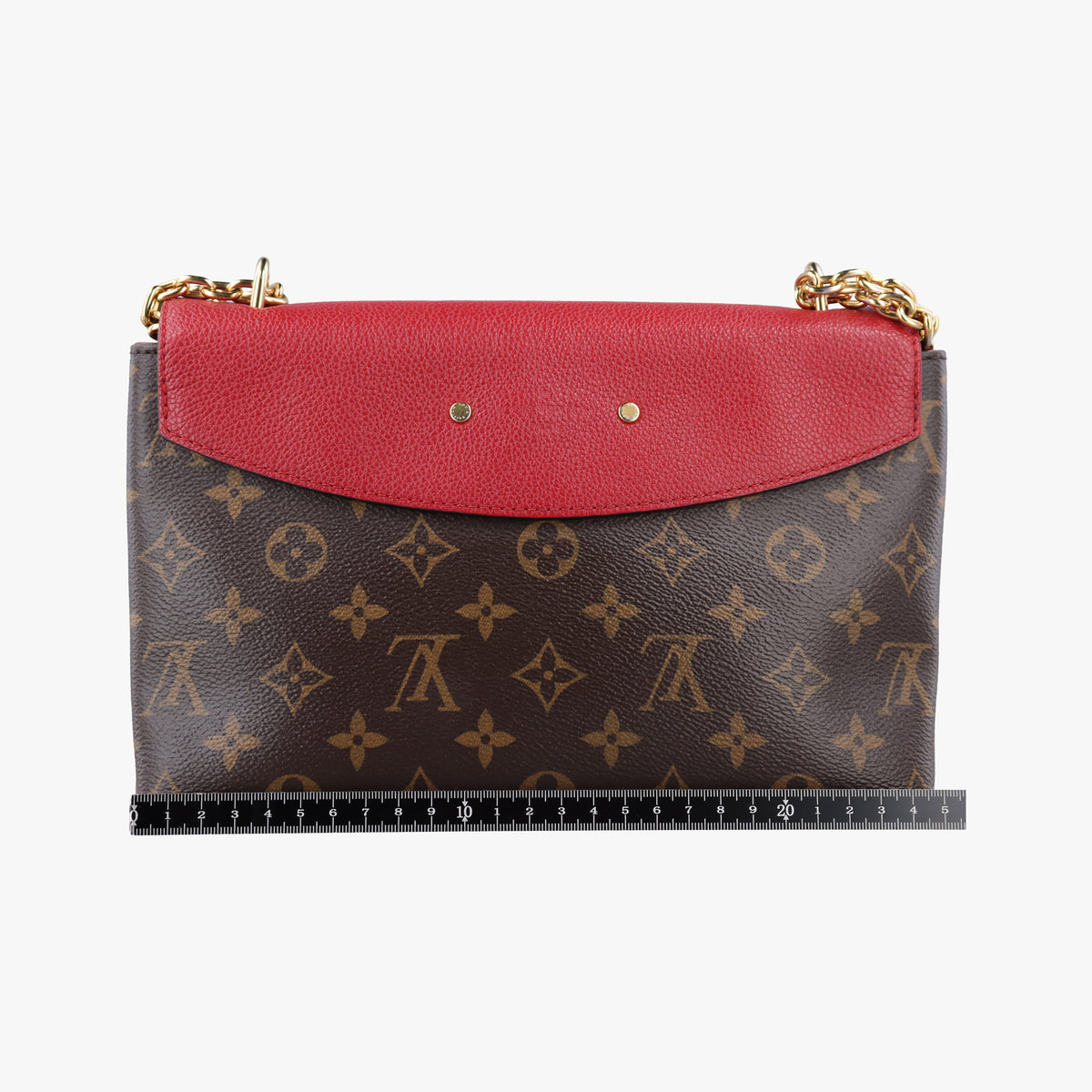 SAINT PLACIDE brown×CERISE Monogram Canvas×calf leather M43713 SN1138 IC Chipサンプラシード モノグラム/ブラウン×スリーズ モノグラムキャンバス×カーフレザー M43713 SN1138 ICチップ