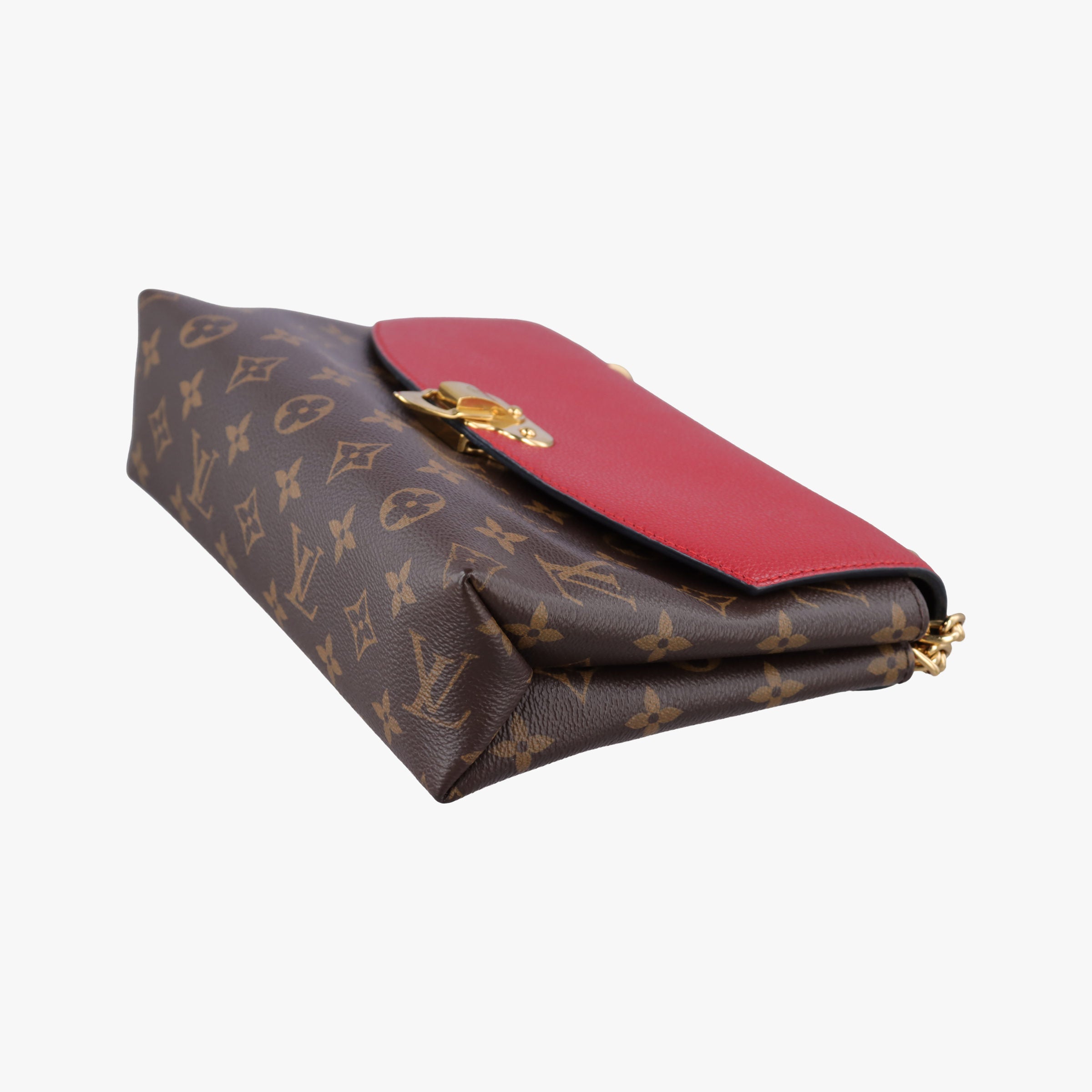 SAINT PLACIDE brown×CERISE Monogram Canvas×calf leather M43713 SN1138 IC Chipサンプラシード モノグラム/ブラウン×スリーズ モノグラムキャンバス×カーフレザー M43713 SN1138 ICチップ