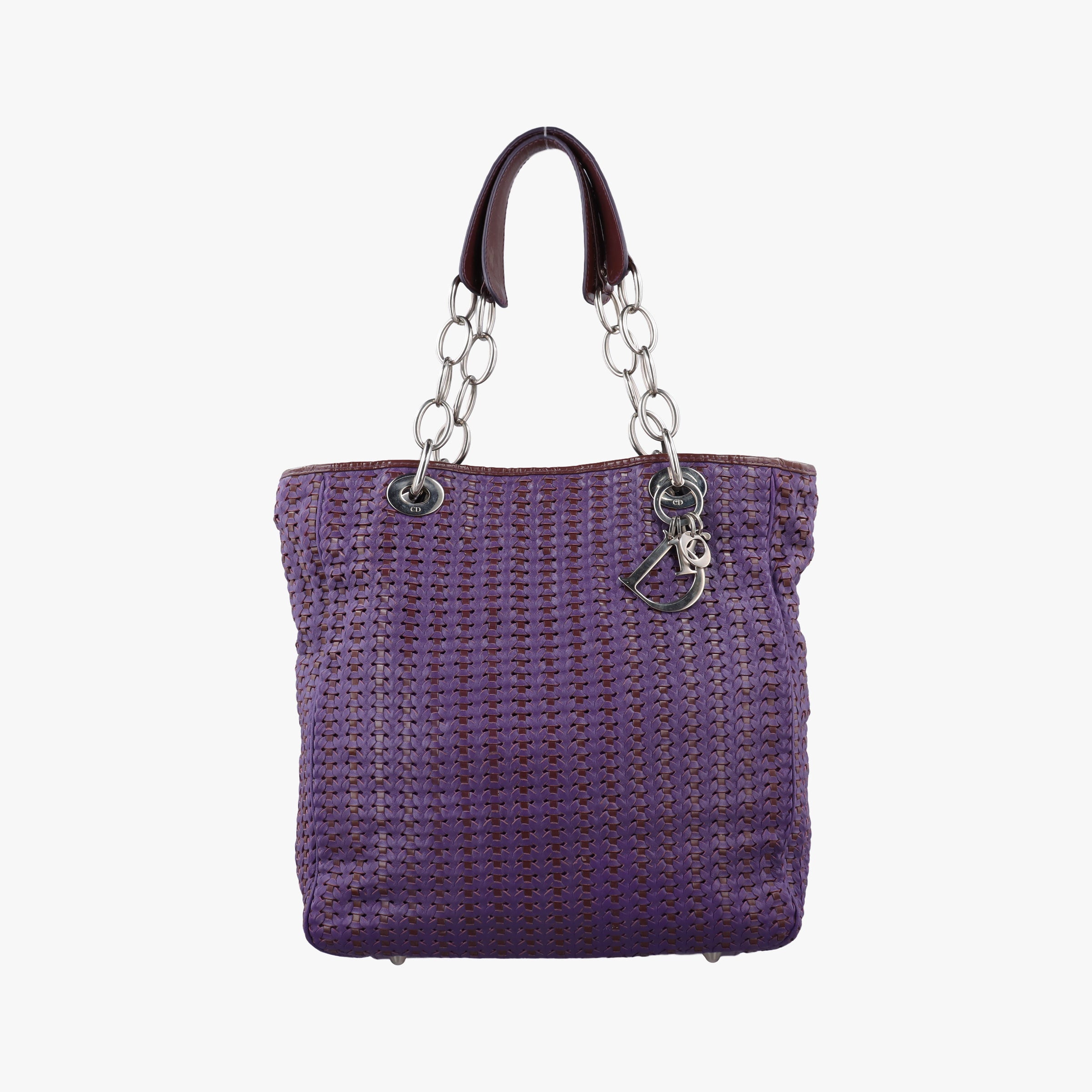 Soft Lady Dior tote Purple lambskin 225-BM-0098ソフト レディディオール トート パープル ラムスキン 225-BM-0098