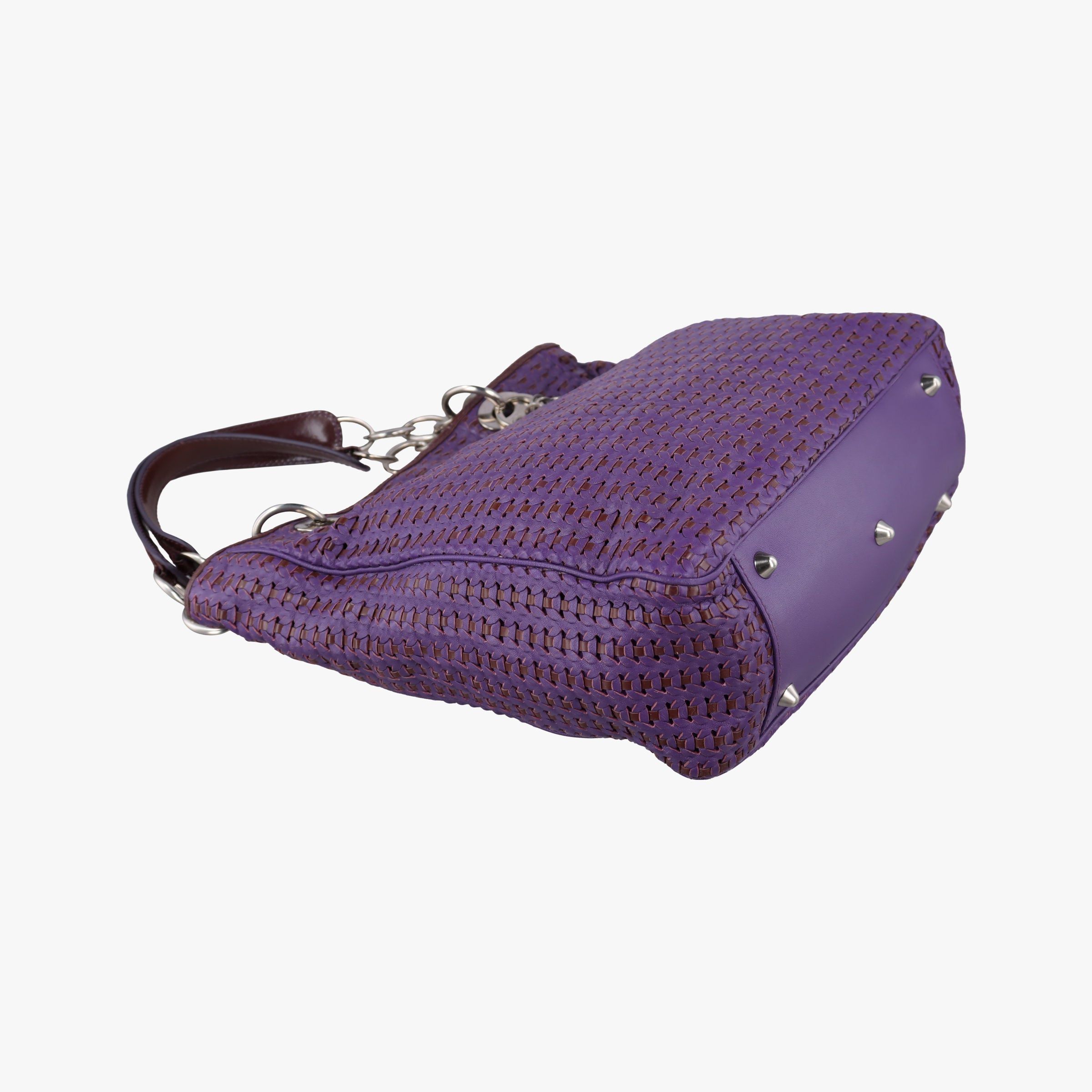 Soft Lady Dior tote Purple lambskin 225-BM-0098ソフト レディディオール トート パープル ラムスキン 225-BM-0098