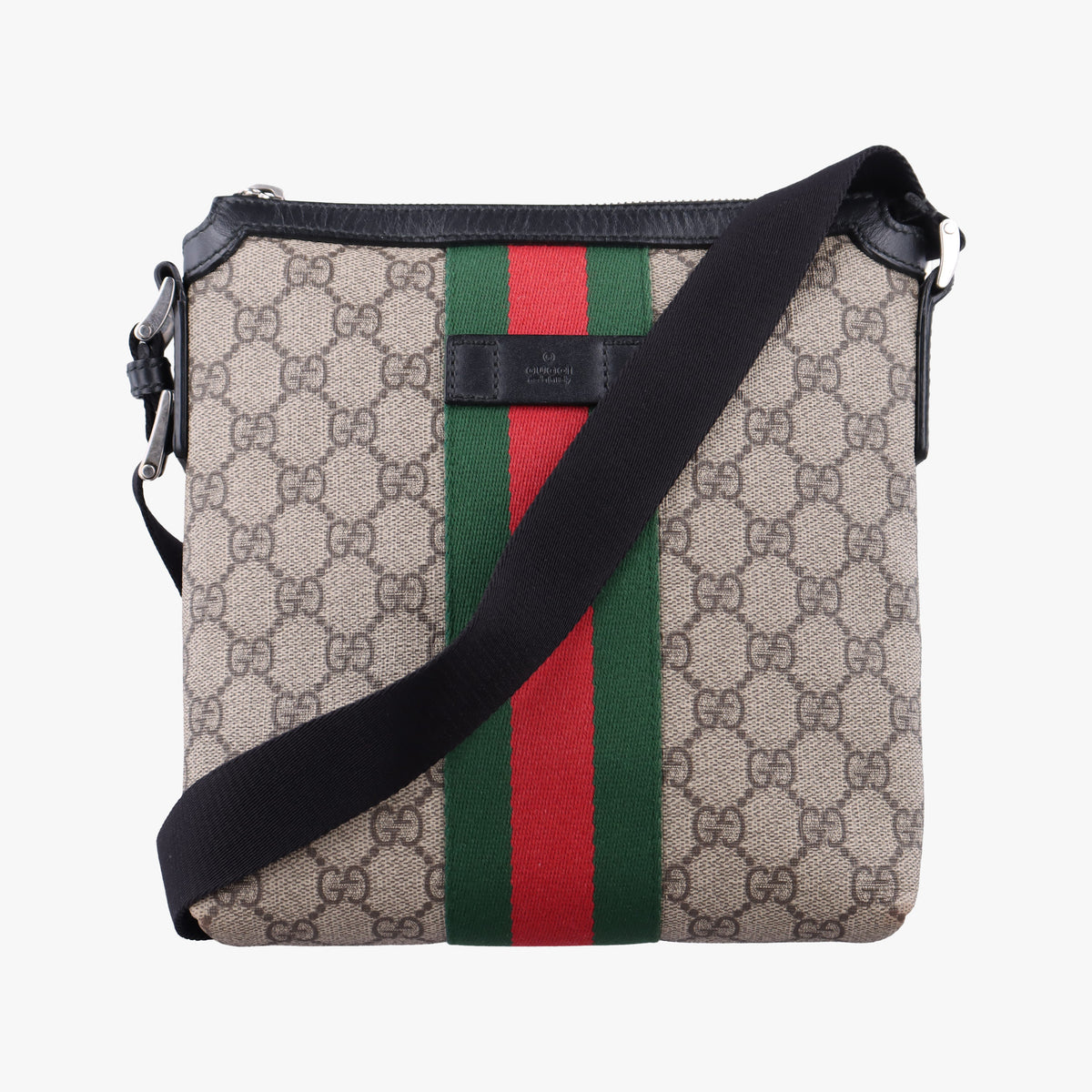 Vintage Gucci Web GG Supreme Messenger Beige×Multicolour PVC coated canvas 471454 shoulderbag | stylenewstar