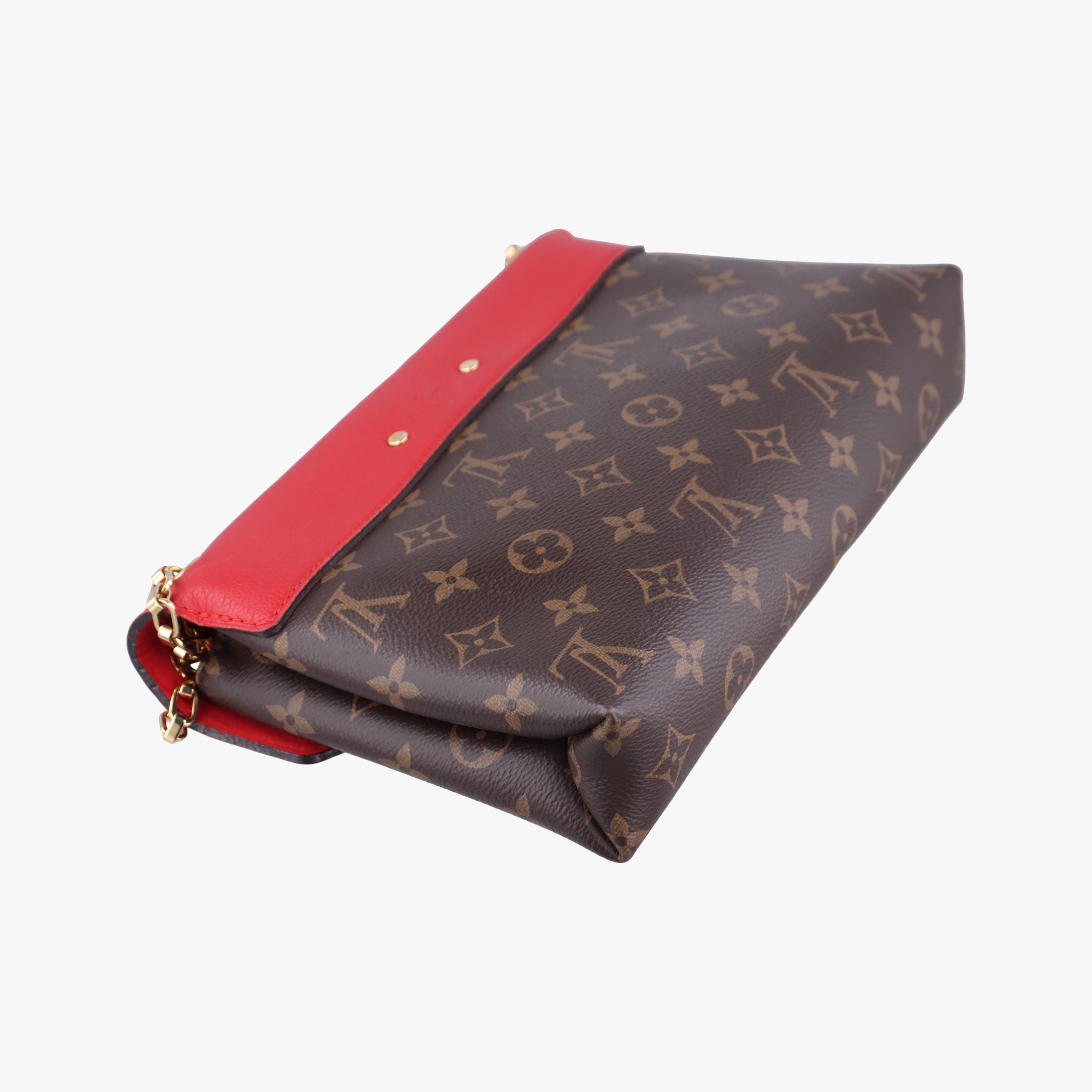 PALLAS Chain Brown×CERISE Monogram Canvas×calf leather M41201 CA2134パラス チェーン モノグラム/ブラウン×スリーズ モノグラムキャンバス×カーフレザー M41201 CA2134