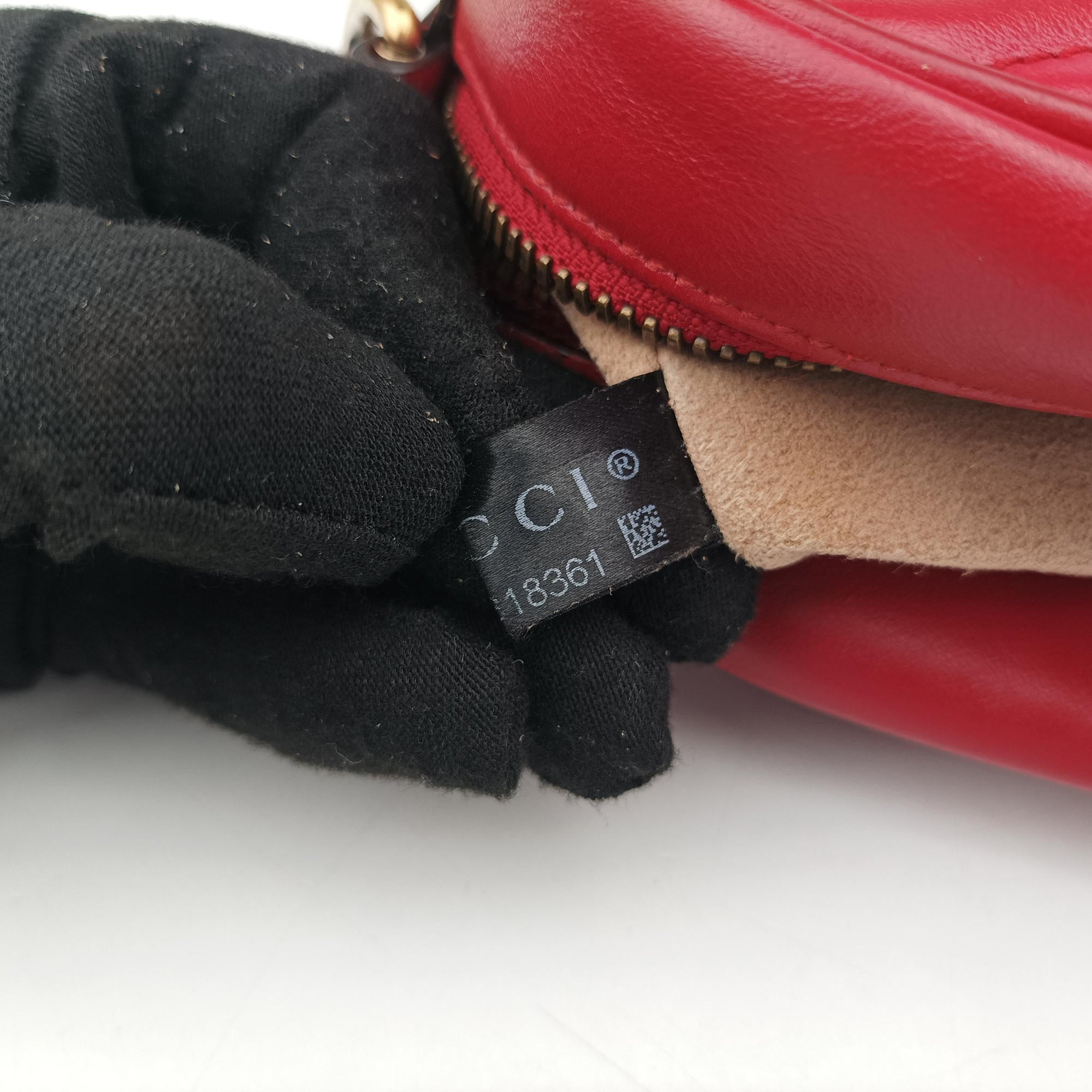 GG Marmont Red Leather 447632 H023318361GGマーモント レッド レザー 447632 H023318361