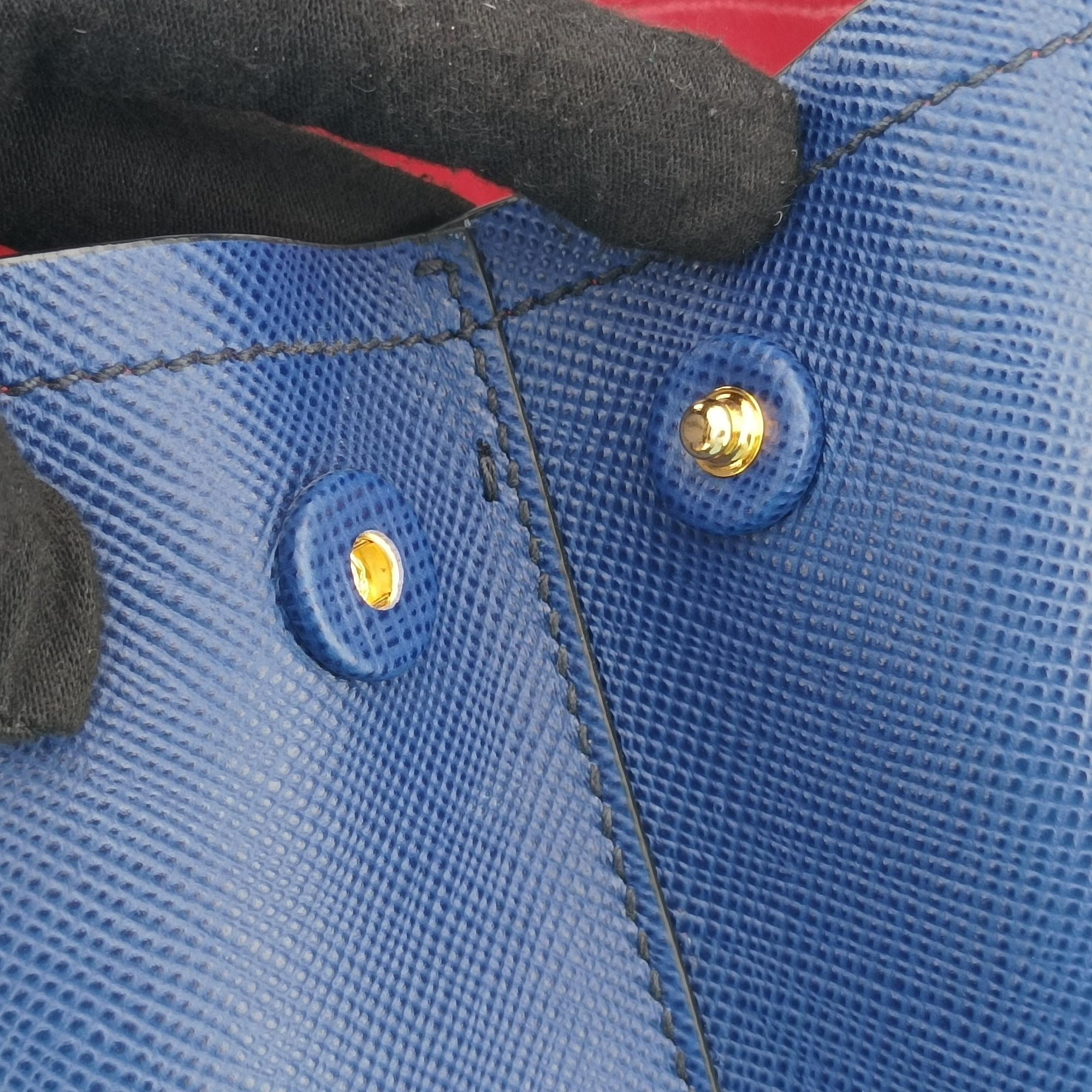 Double Cuir Blue SAFFIANO Leather B2756T 180/Hダブル キュイール ブルー サフィアーノレザー B2756T 180/H